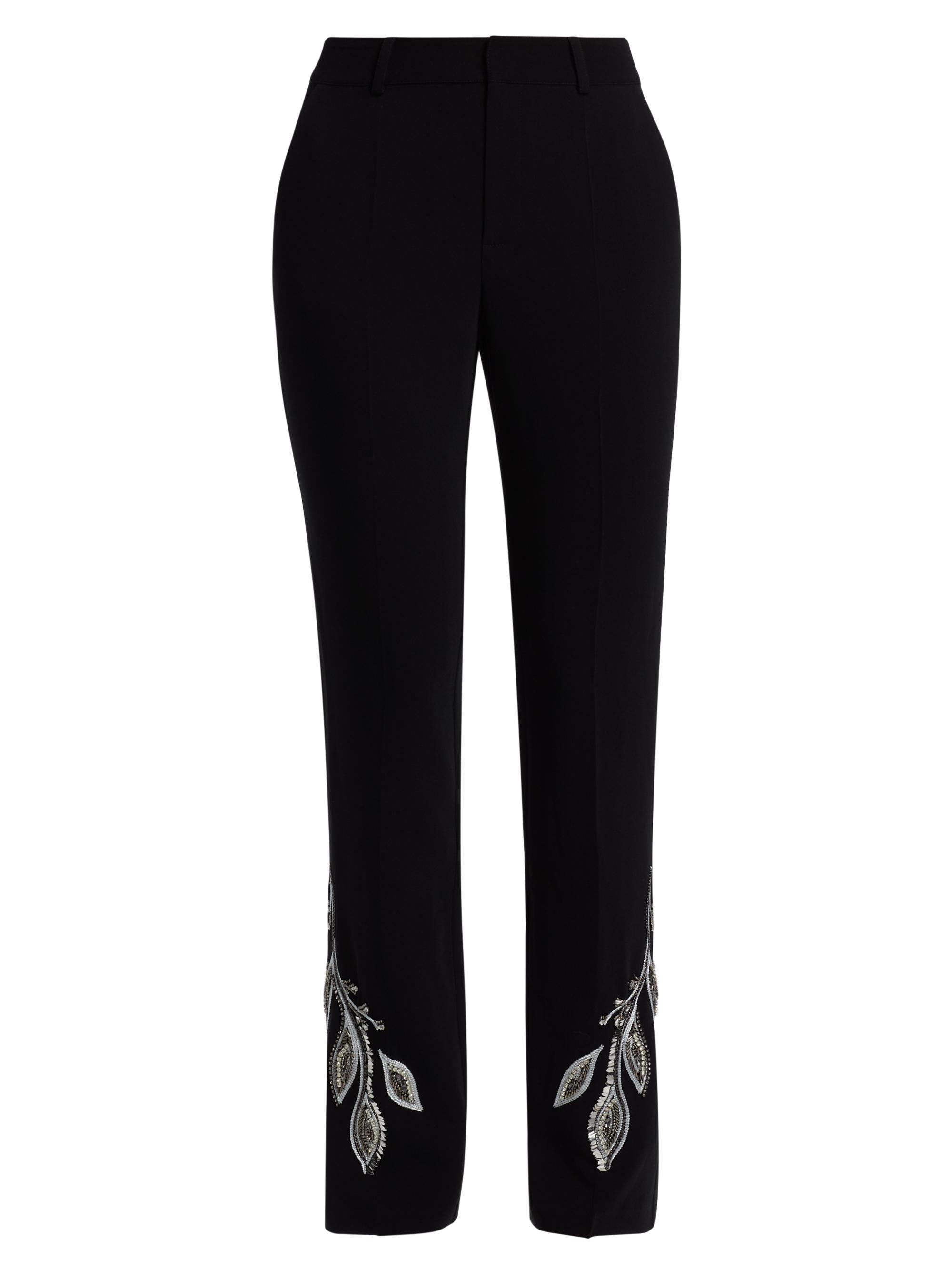 Cinq à Sept Women's Metal Paisley Kerry Pants - Black