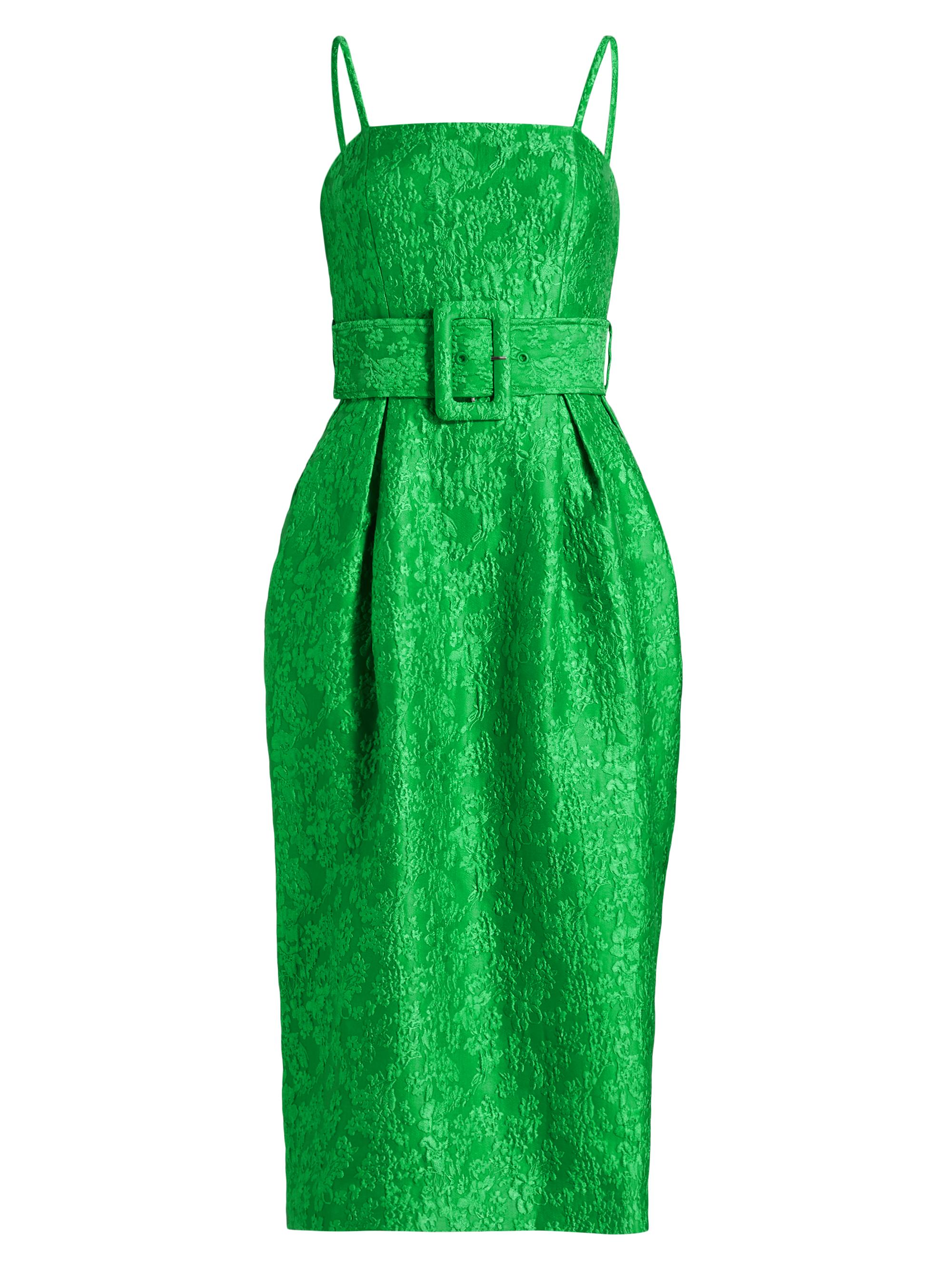 Artichoke Belted Cocktail Dress