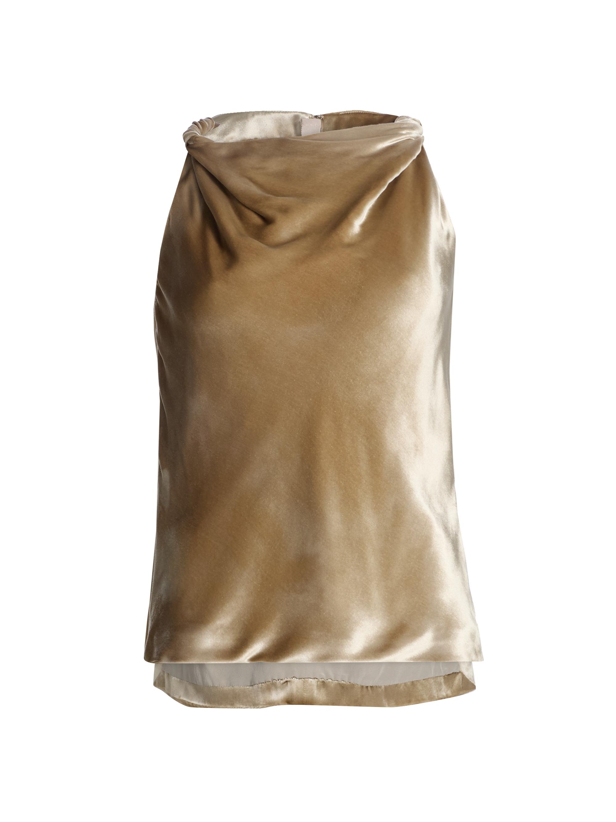 Adam Lippes Women's Selima Velvet Top - Champagne