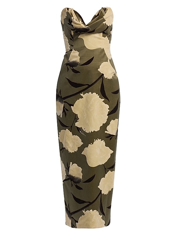 lela rose dress Pre-Fall 2024 this dress is crafted from Polyester/Silk/Polyamide with a 100% Polyester lining Lela Rose Deedie Floral Off-The-Shoulder