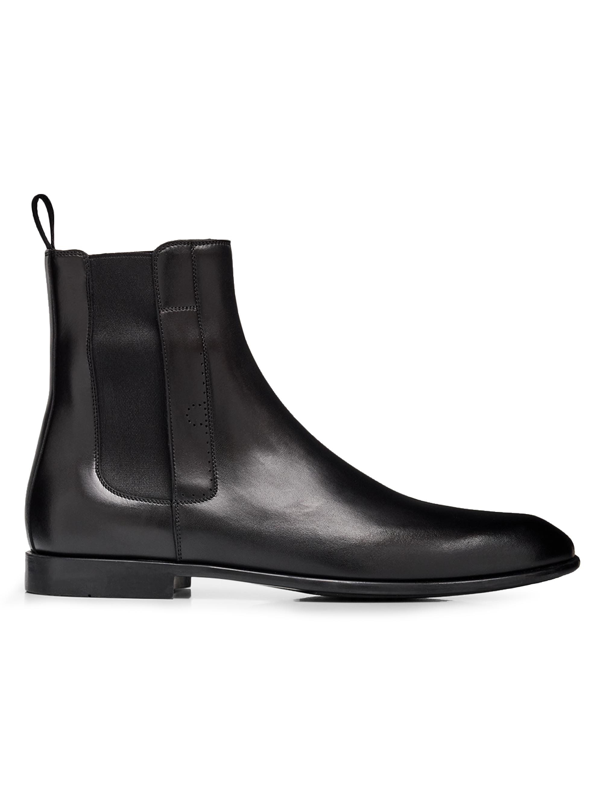 Brunello Cucinelli Grained Leather Side-Zip Boots | Saks Fifth Avenue
