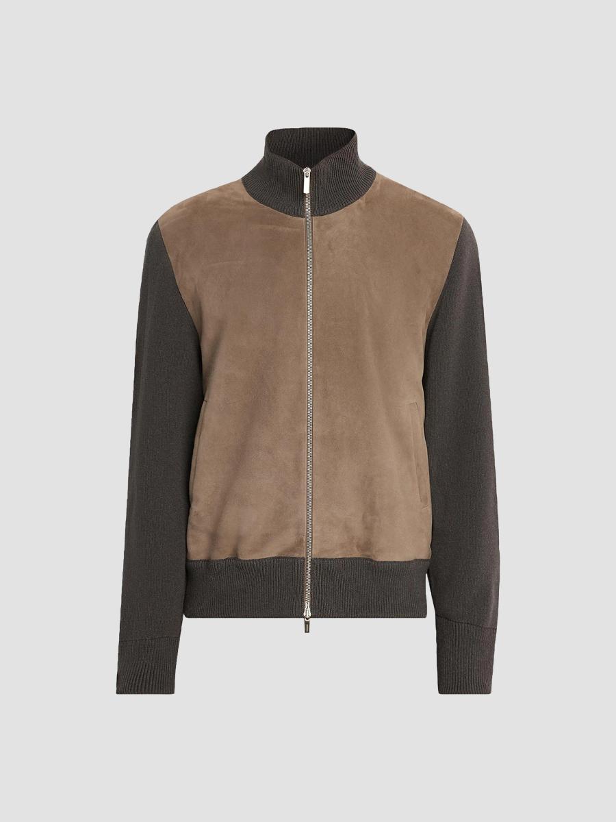 FERRAGAMO Suede & Wool Zip-Front Jacket | Saks Fifth Avenue