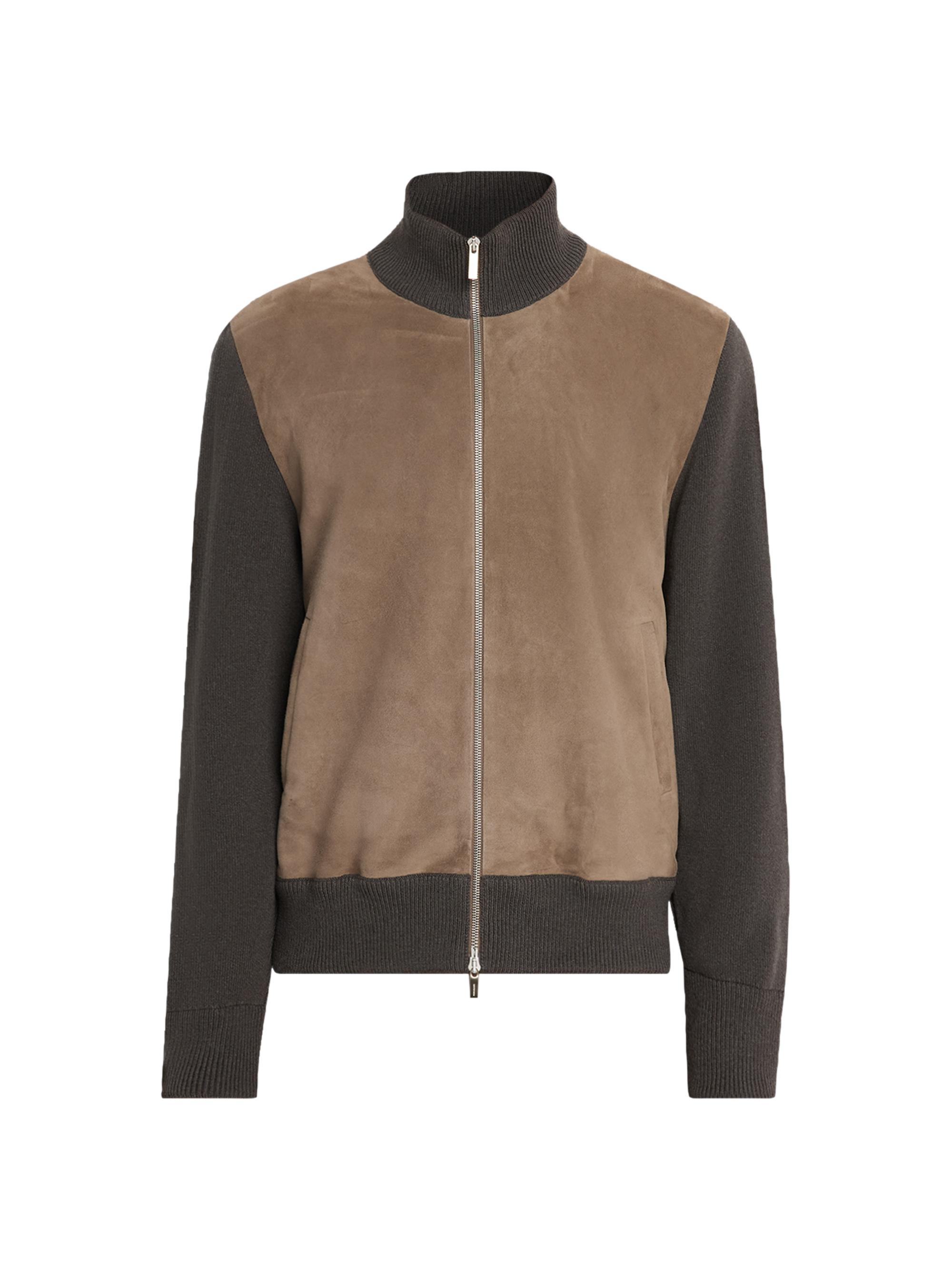 FERRAGAMO Suede & Wool Zip-Front Jacket | Saks Fifth Avenue
