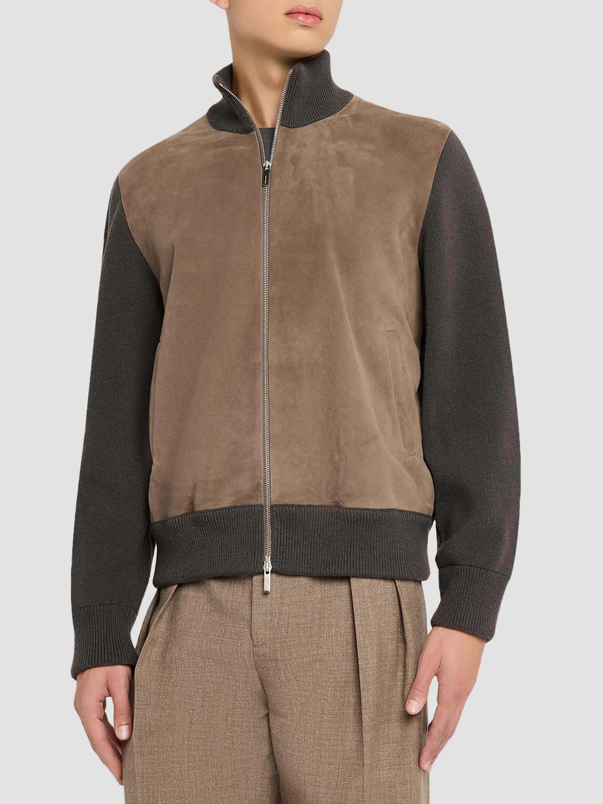 FERRAGAMO Suede & Wool Zip-Front Jacket | Saks Fifth Avenue