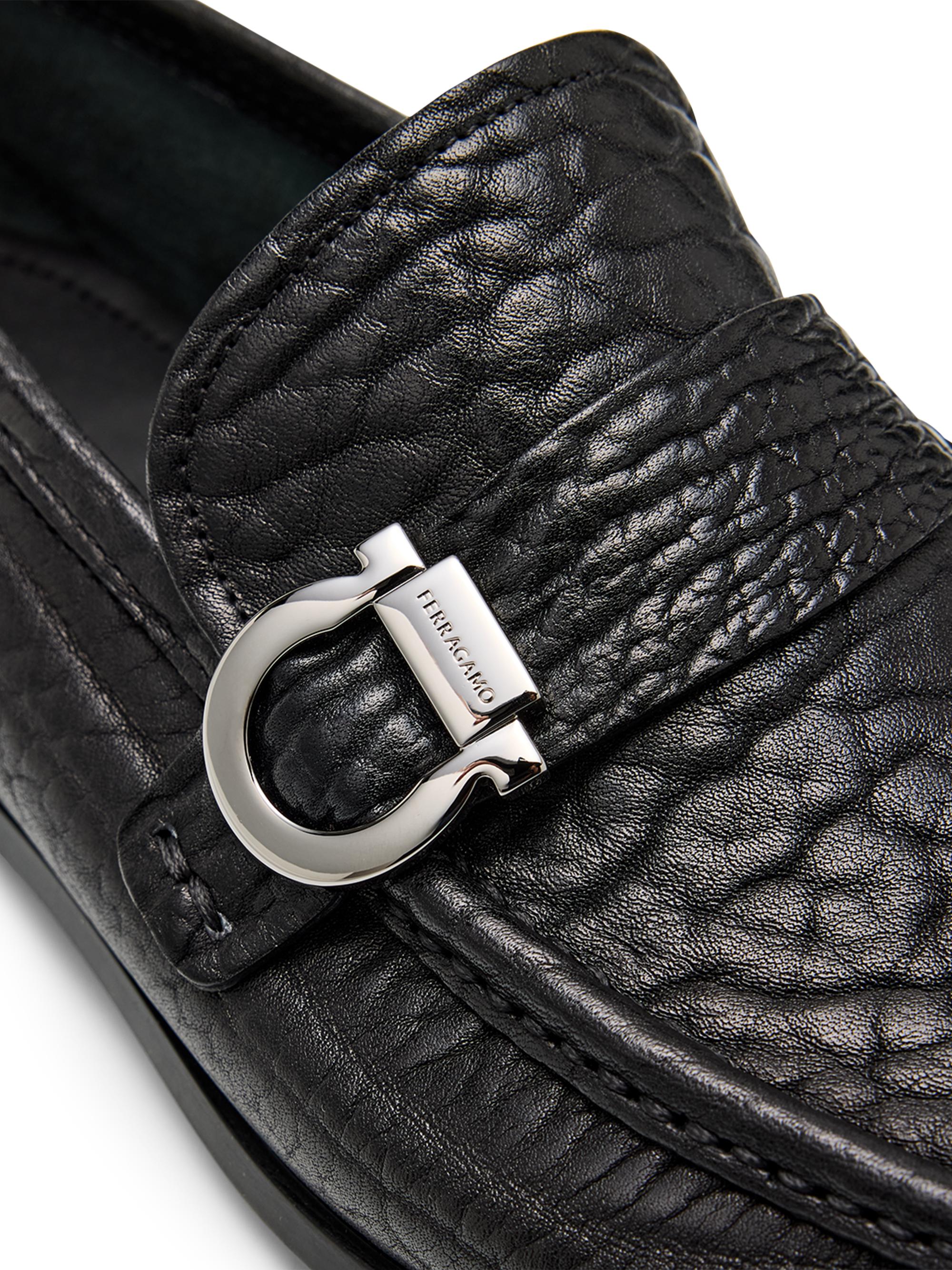 FERRAGAMO Caspian 2 Leather Moc-Toe Loafers | Saks Fifth Avenue