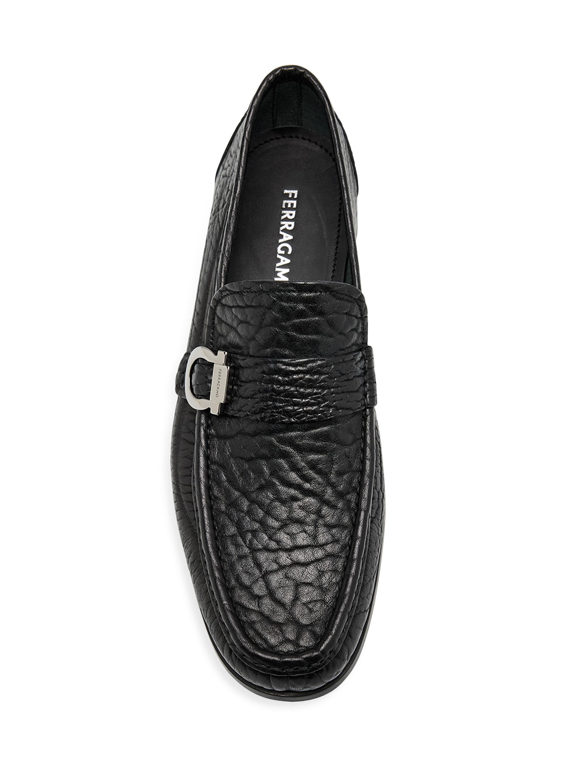 FERRAGAMO Caspian 2 Leather Moc-Toe Loafers | Saks Fifth Avenue