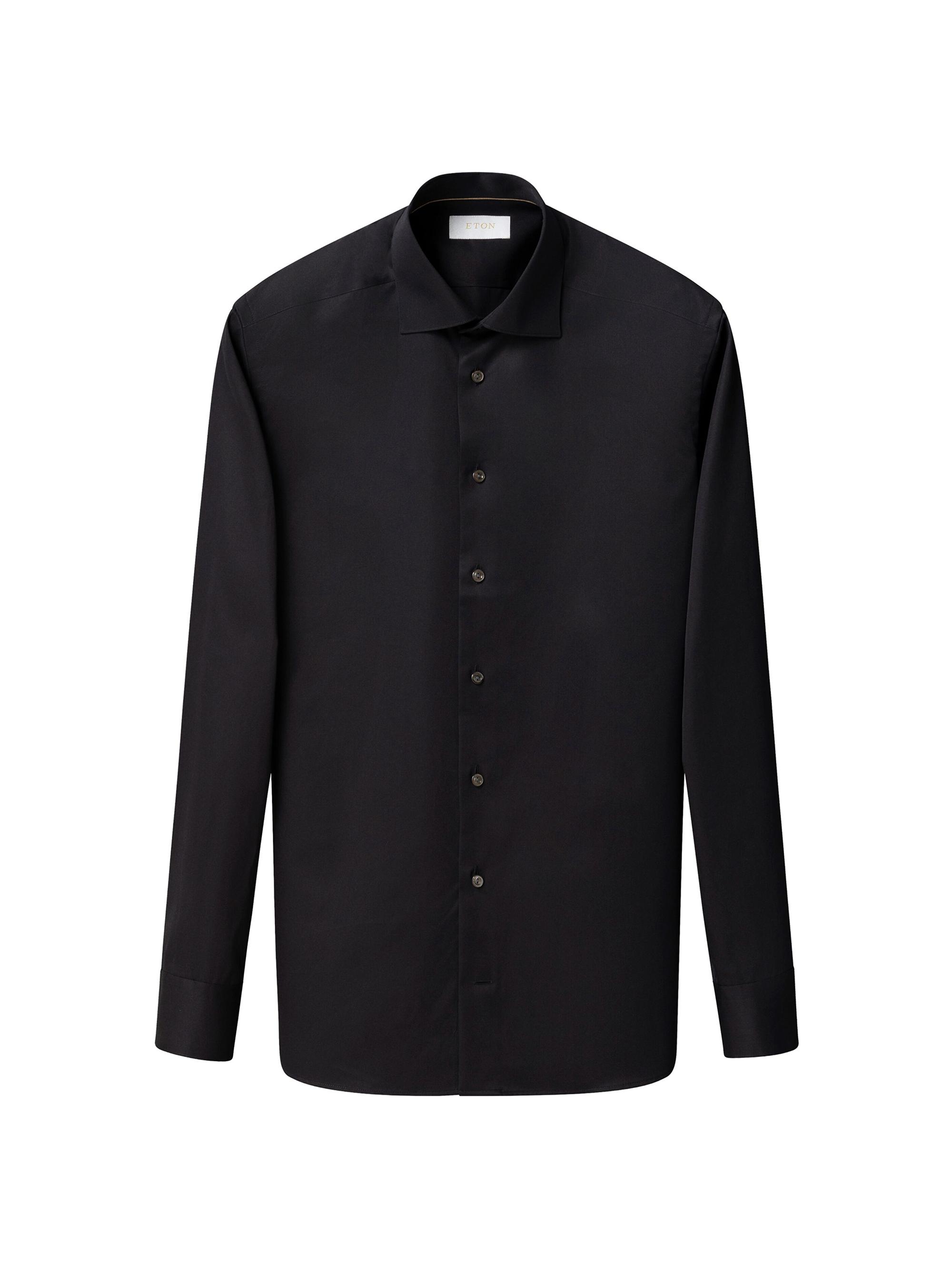 eton twill dress shirt ETON Slim White Textured Twill Shirt