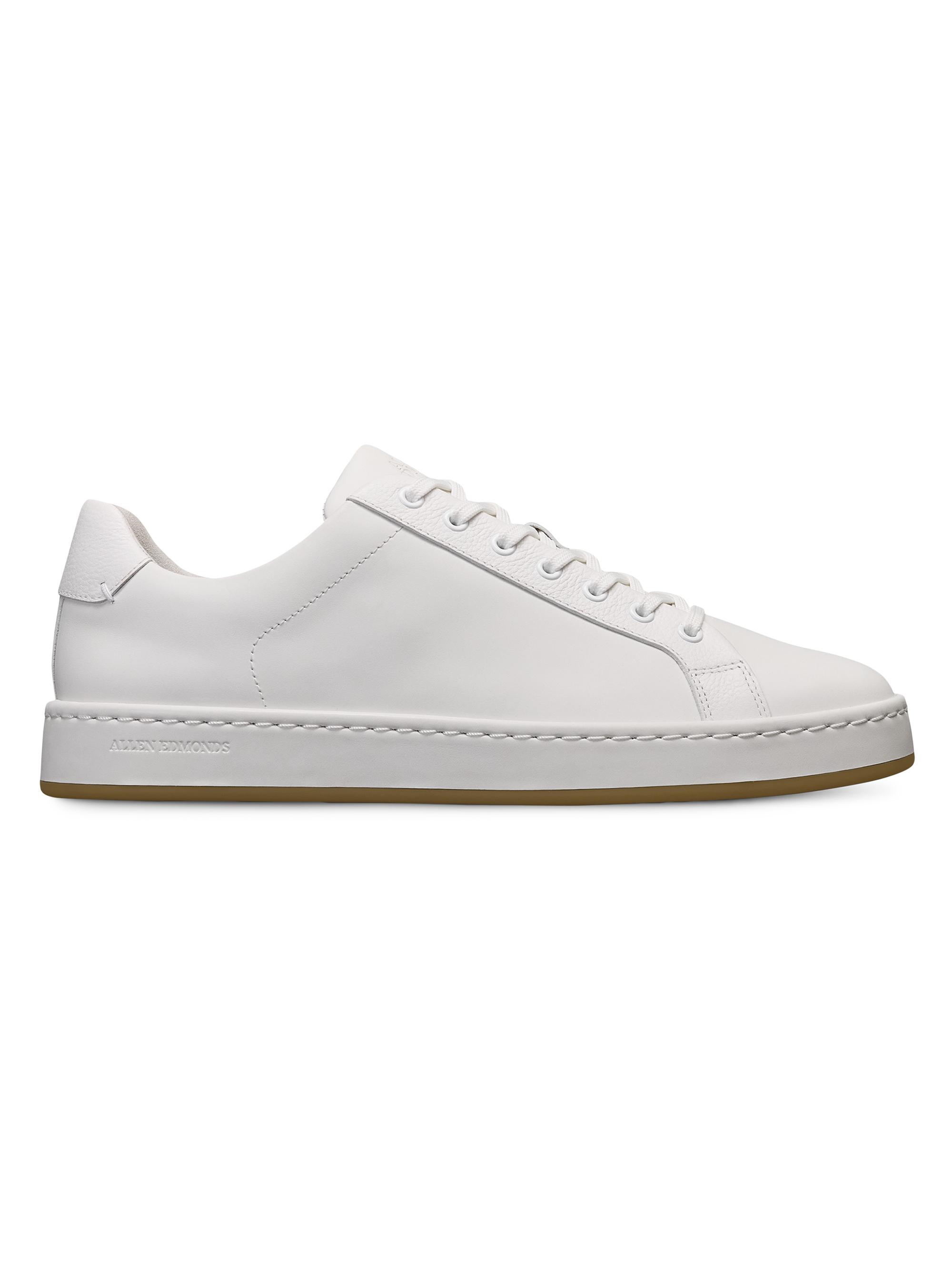 Allen Edmonds Men's Barnes Leather Low-Top Sneakers - White