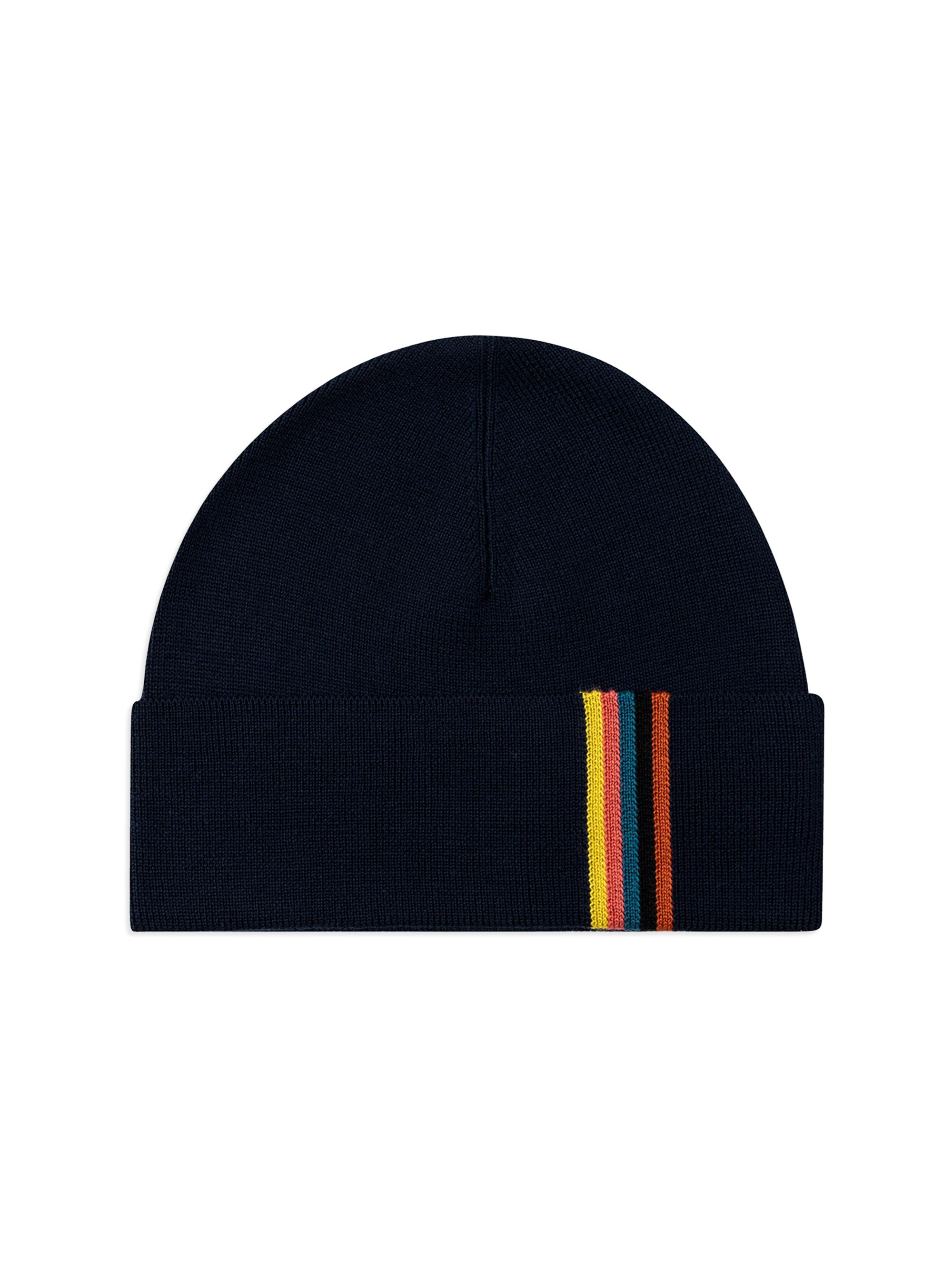 Paul Smith Men's Artist Stripe Wool Beanie - Blue