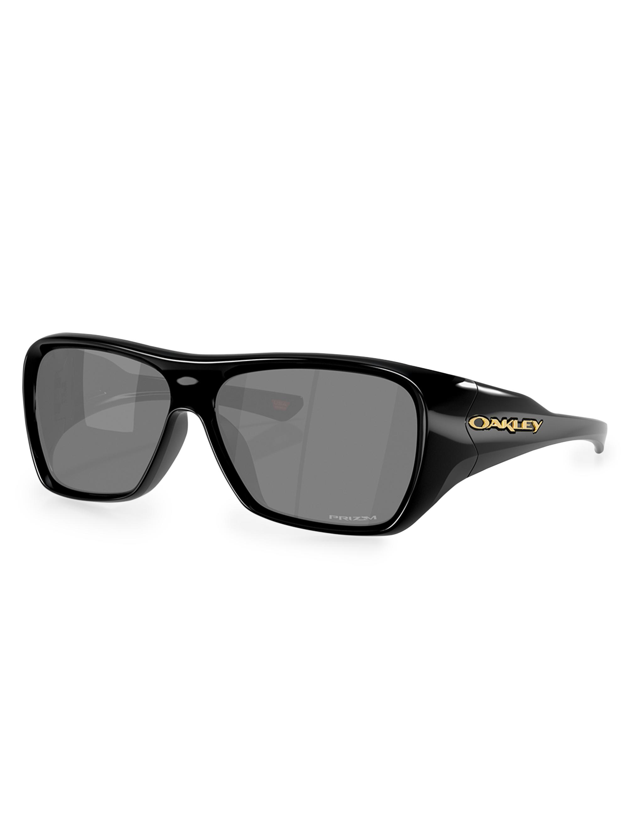 Oakley Men's 60MM Rectangular Sunglasses - Black