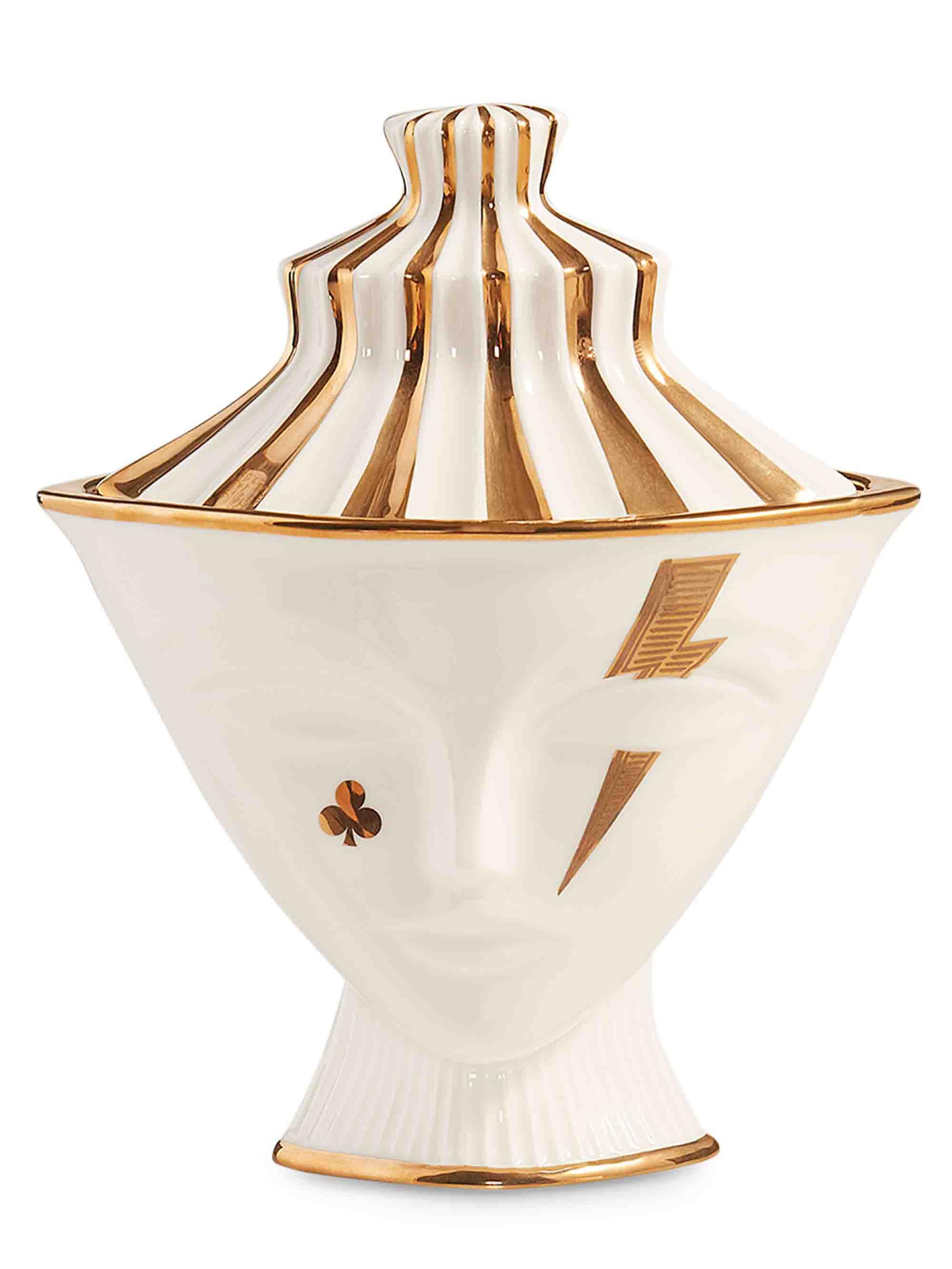 Jonathan Adler Muse Gilded Giuliette Box - White