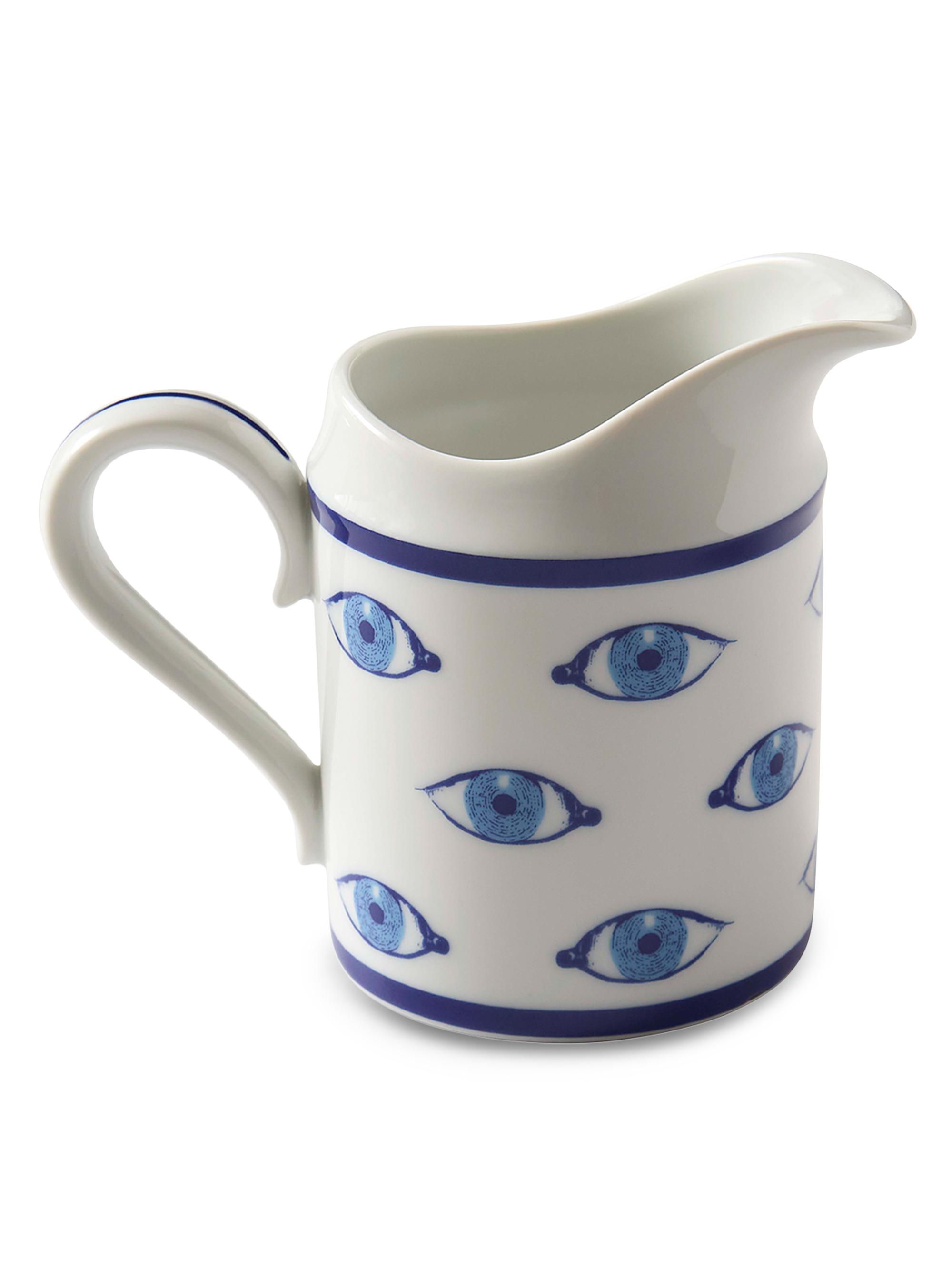 Jonathan Adler Druggist Porcelain Creamer - Blue White