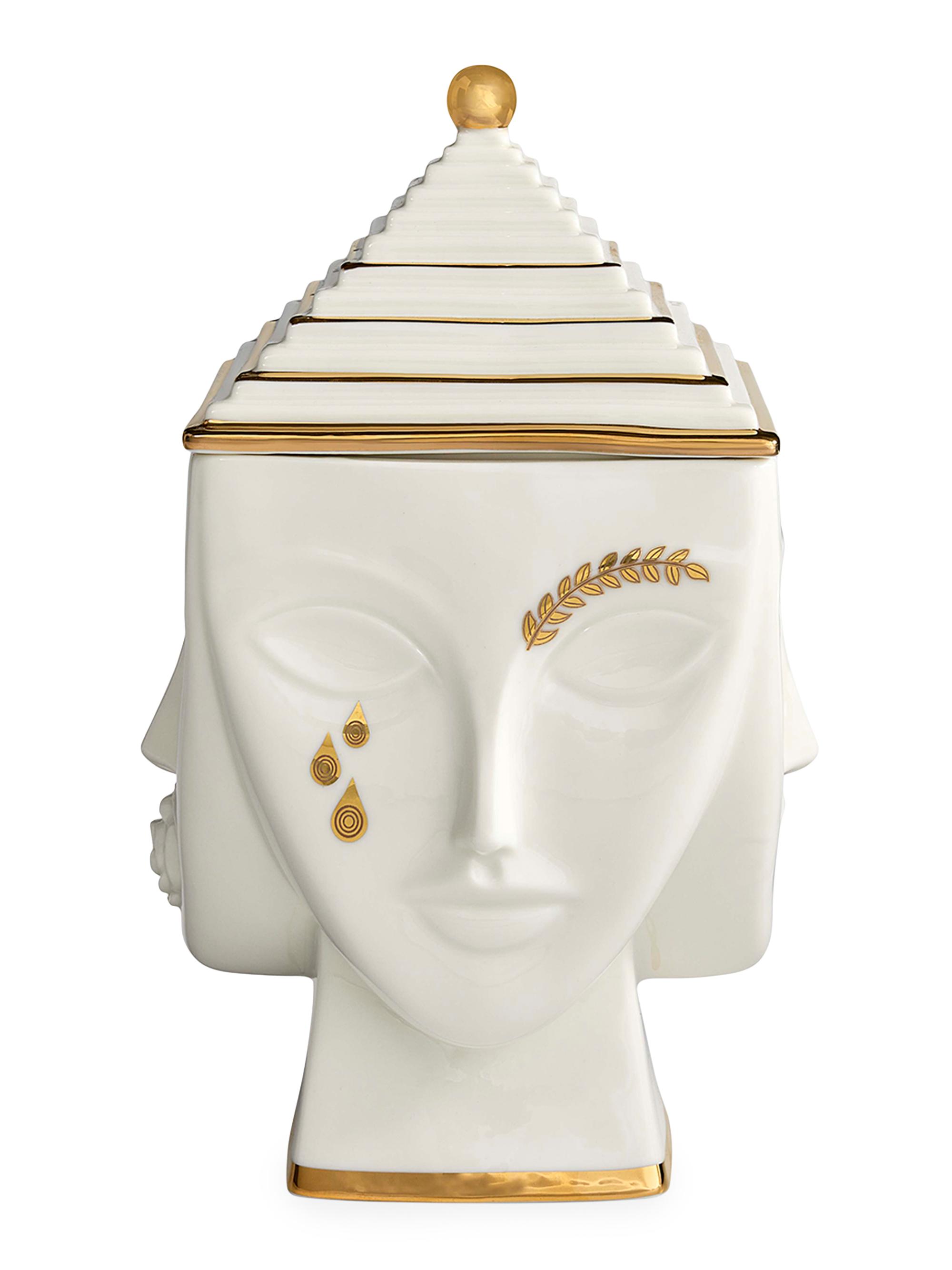 Jonathan Adler Masquerade Ice Bucket - White Gold