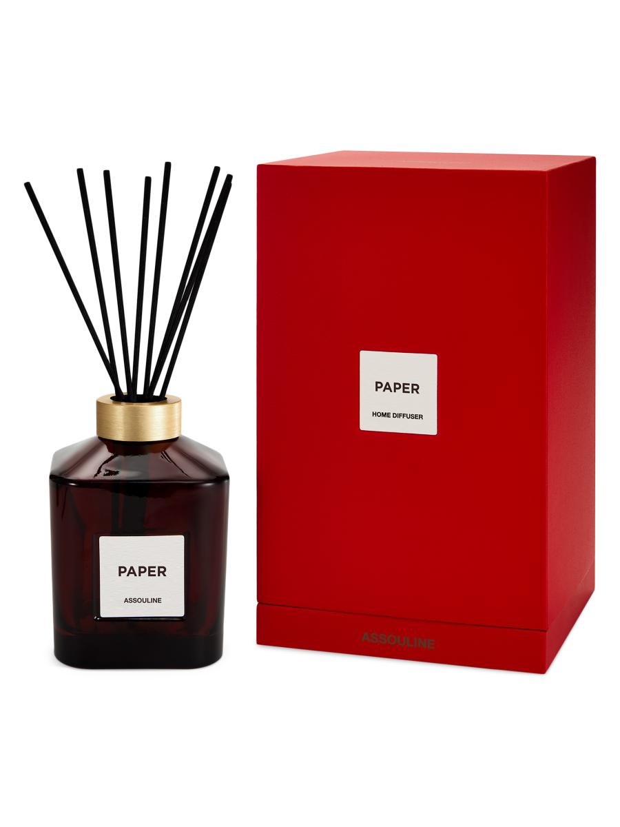 Assouline Library Paper Reed Diffuser In Brown