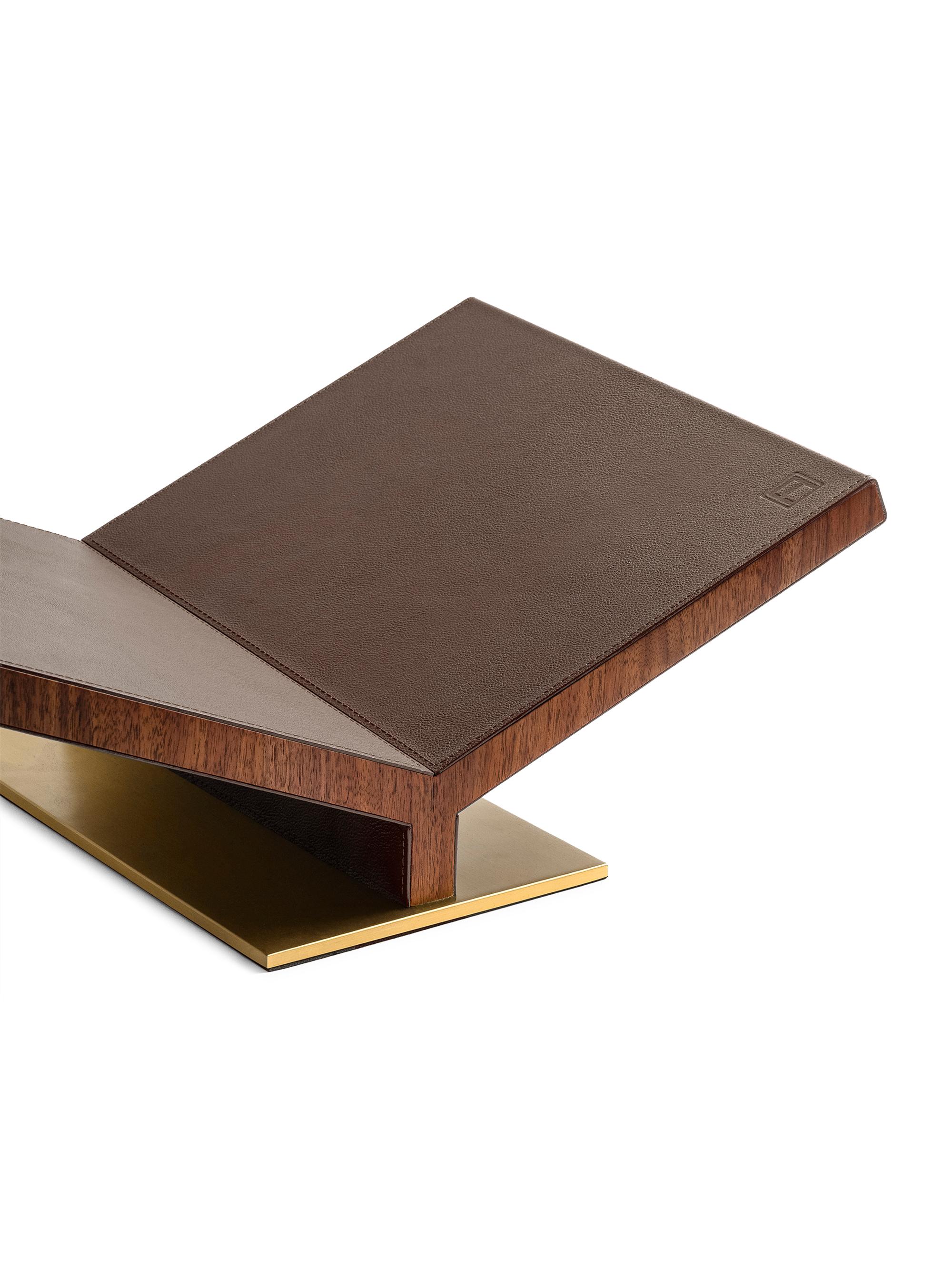 Assouline Classic Collector Walnut Wood & Leather Bookstand | Saks ...