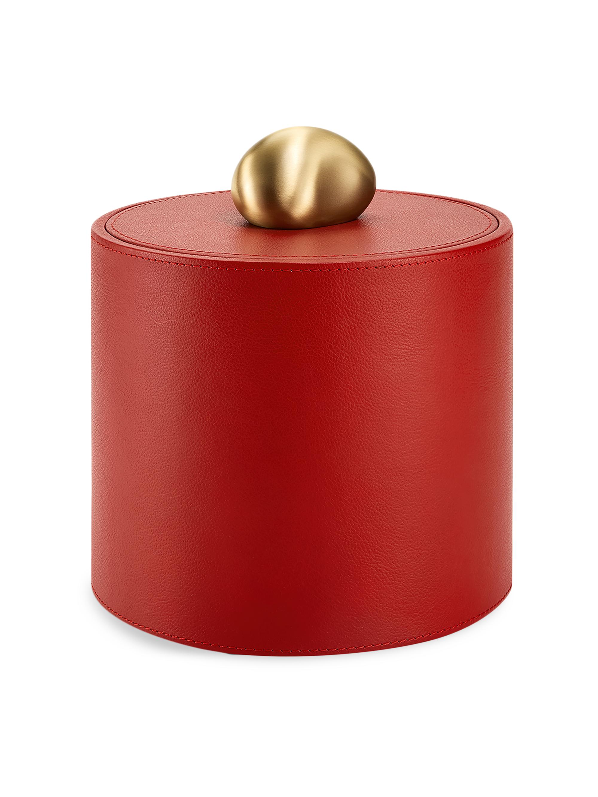 Assouline Library Pebble Trinket Box - Red