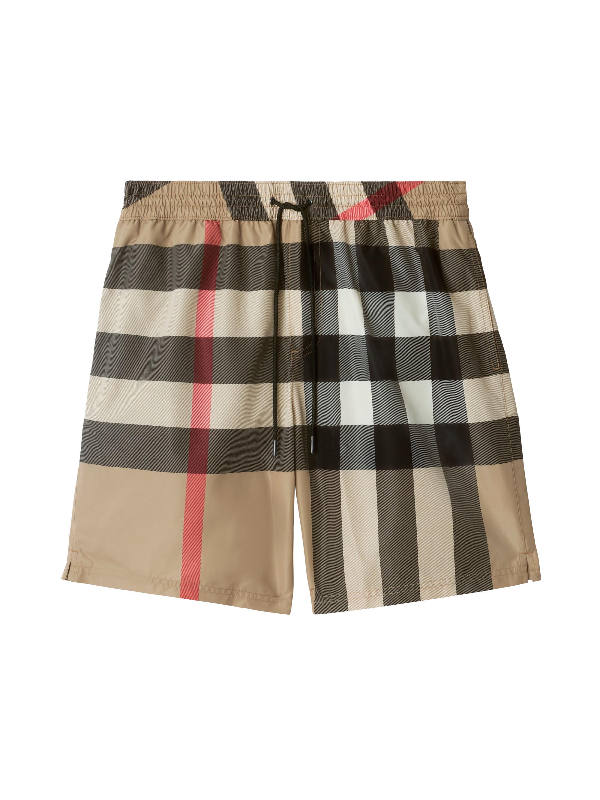 Burberry Men's Check Swim Shorts - Archive Beige Ip Check