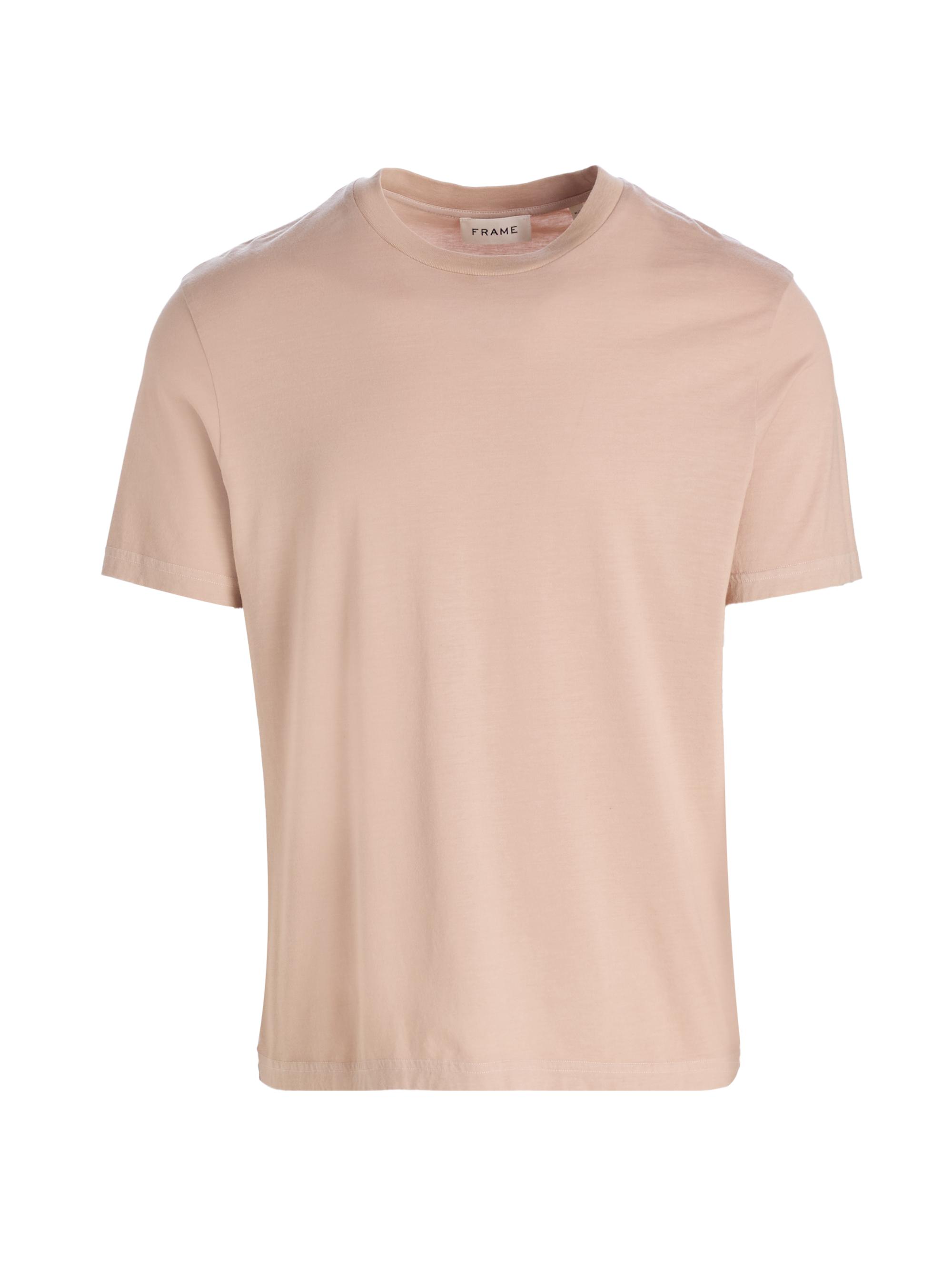 FRAME Men's Light Cotton T-Shirt - Pale Peach