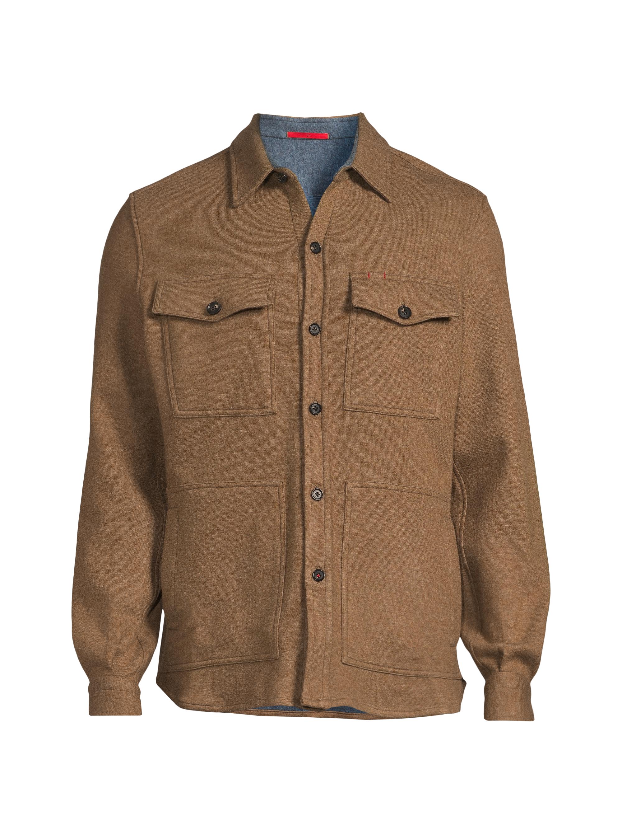Moorer Duino Wool-Cashmere-Blend Double-Layer Down Shirt Jacket