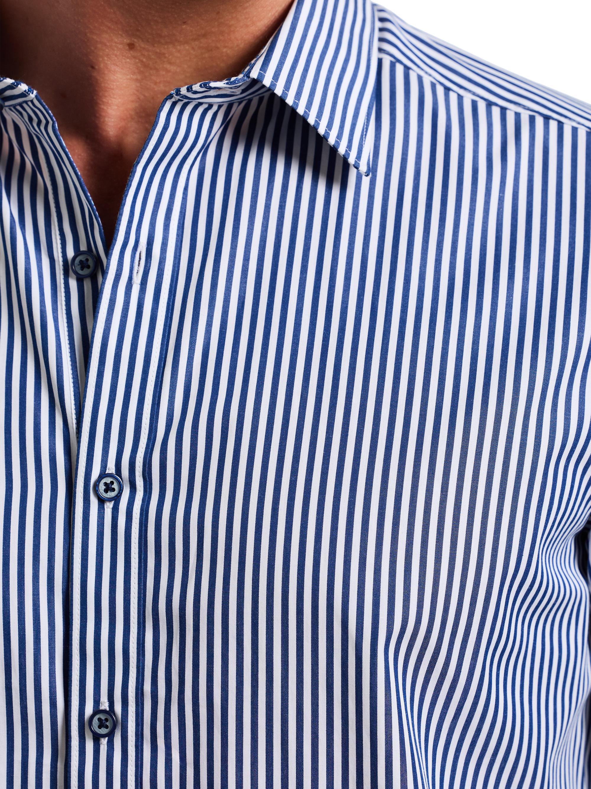 Greenwich Striped Cotton Shirt
