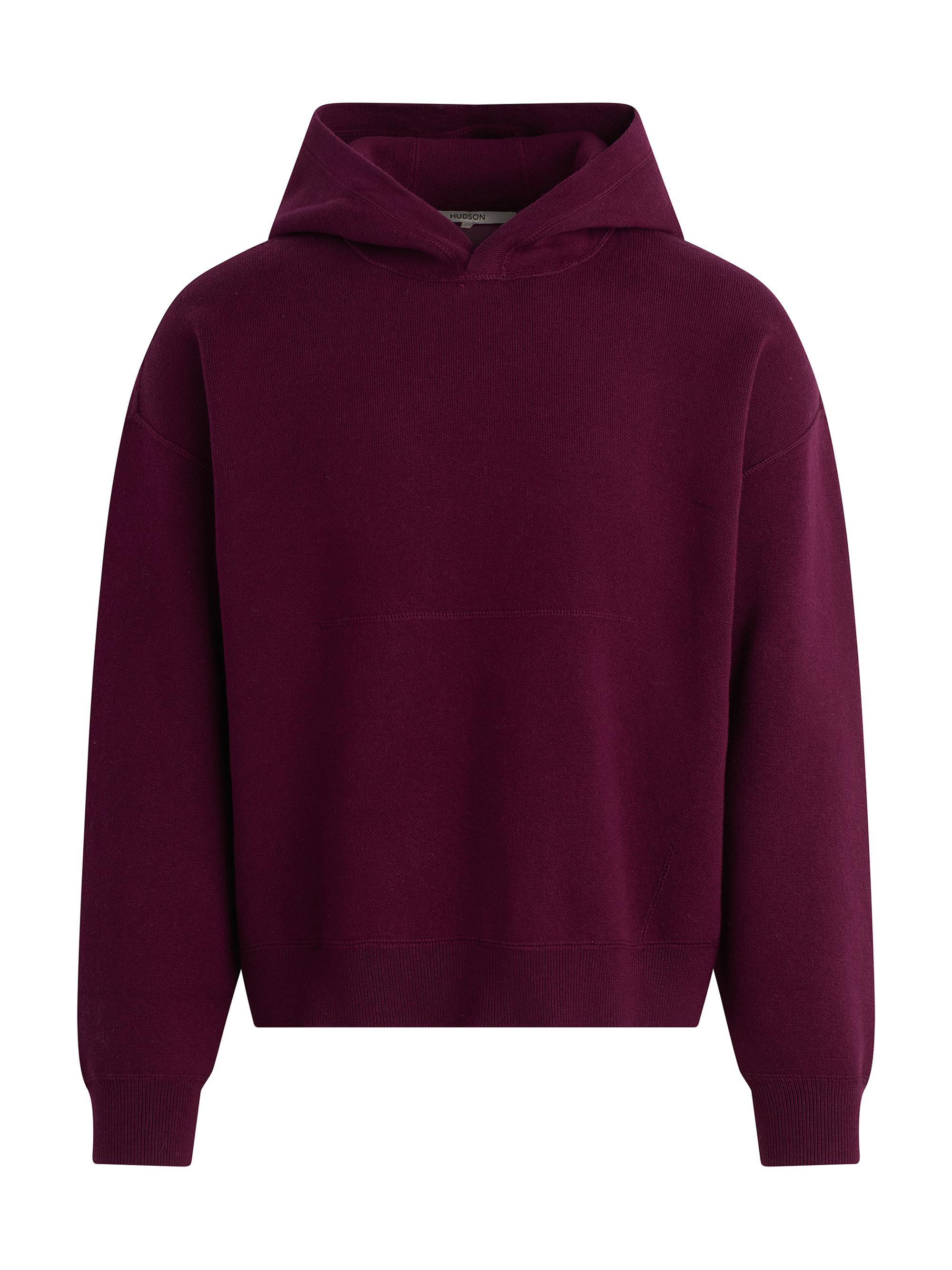 Hudson Jeans Men's Double-Knit Hoodie - Bordeaux