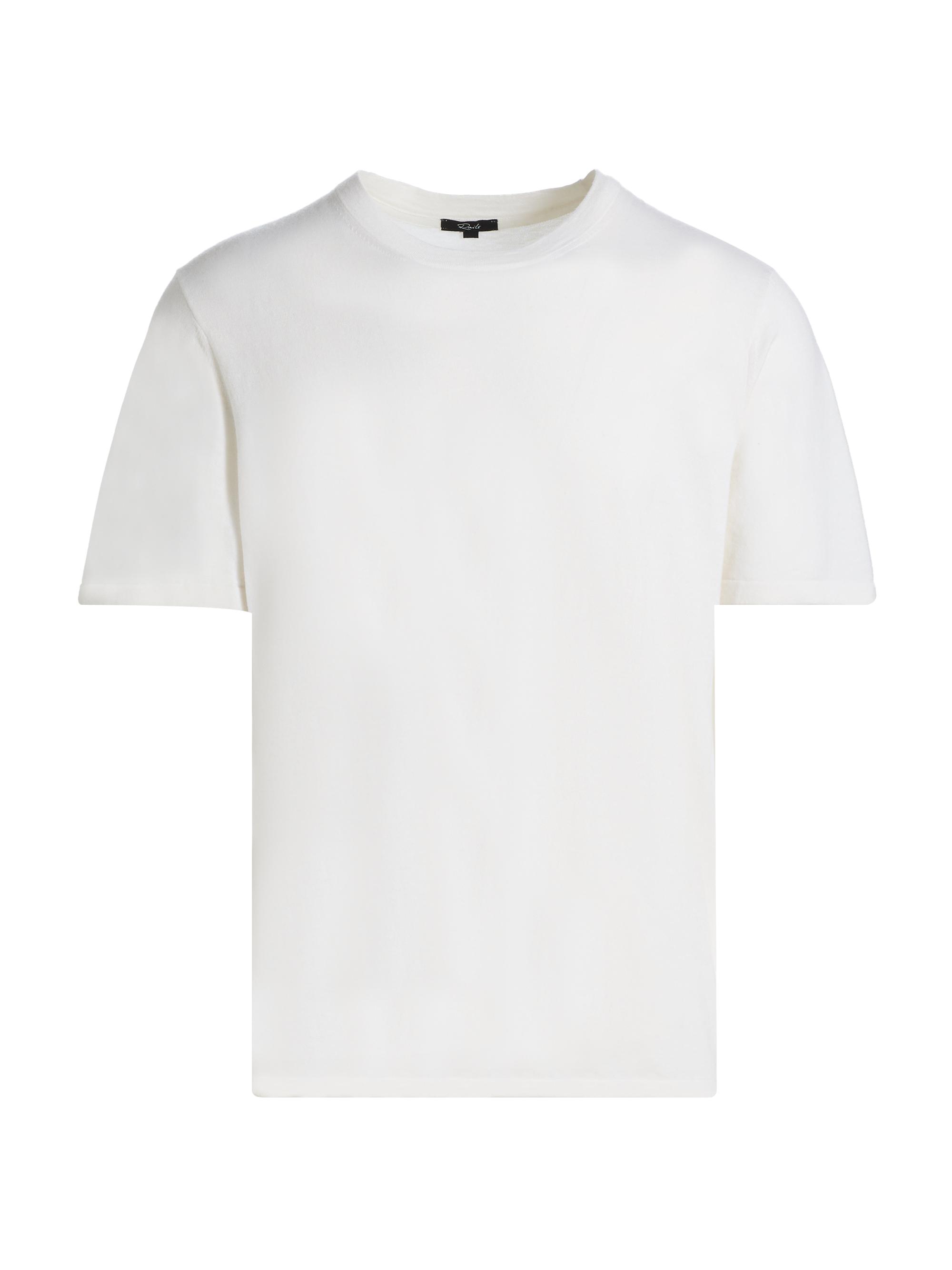 Rails Men's Mason Cotton-Cashmere Crewneck T-Shirt - Cream
