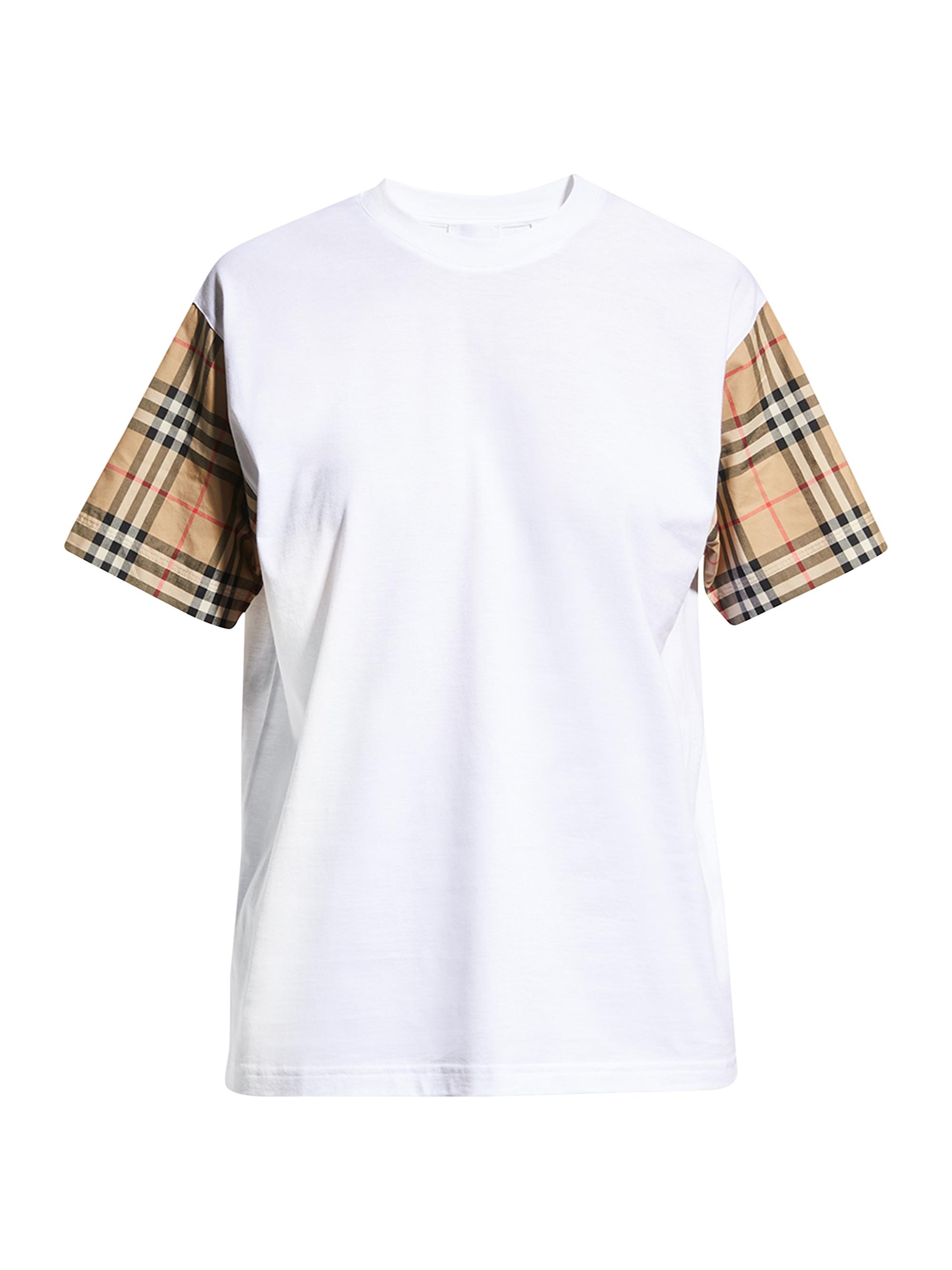 Burberry Women's Oversized Vintage Check T-Shirt - White