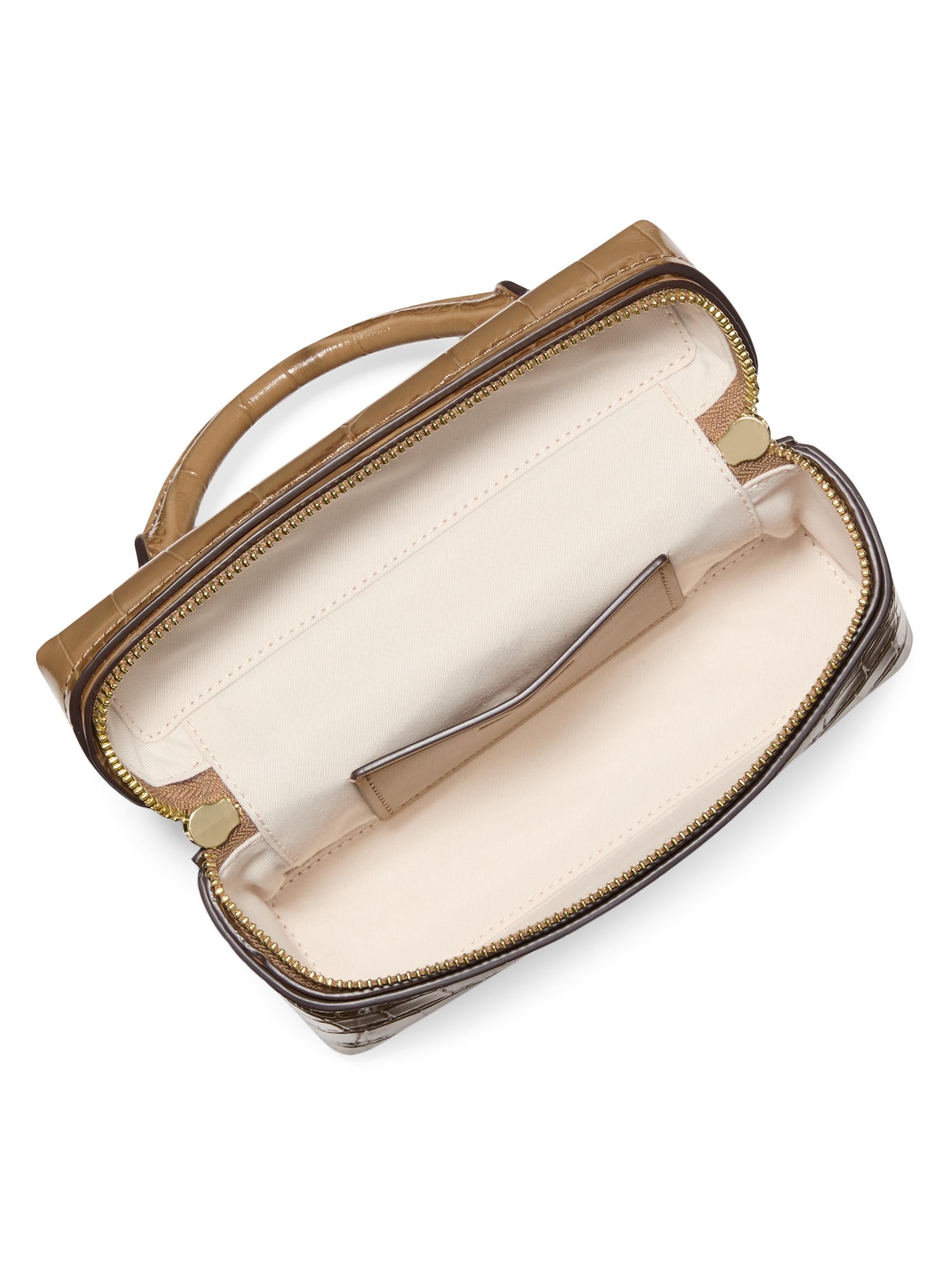 MICHAEL Michael Kors Jana Croc-Embossed Leather Top Handle Bag