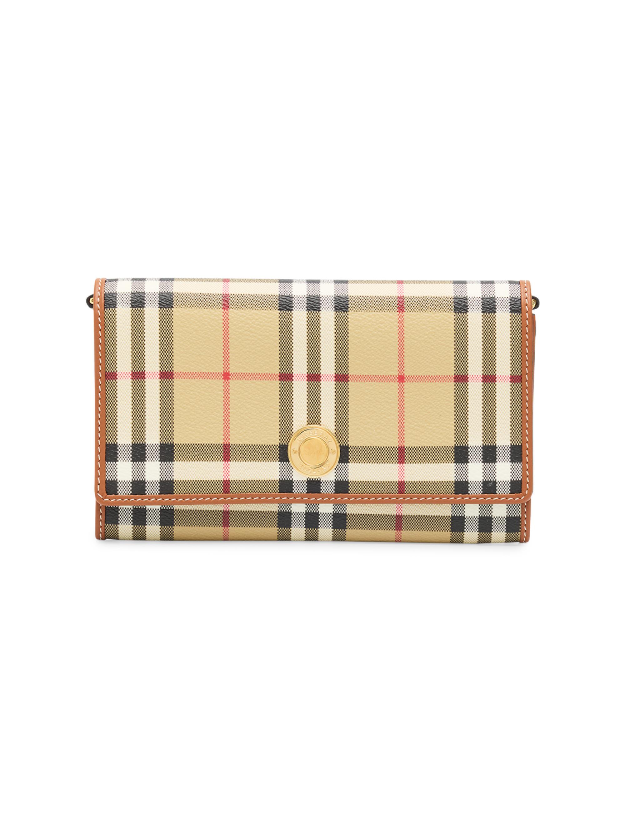 Burberry Women's Hannah Check Canvas Wallet - Beige