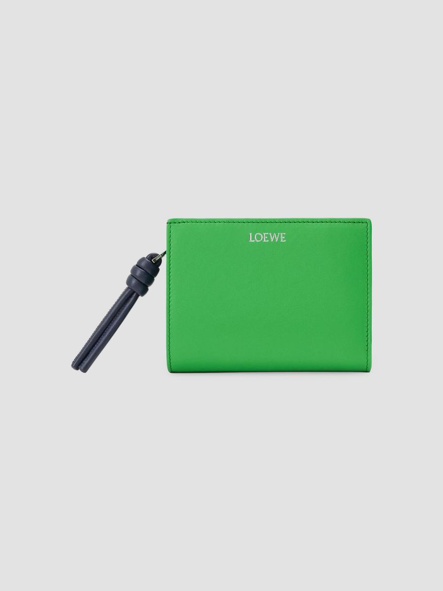 LOEWE Knot Leather Compact Bifold Wallet | Saks Fifth Avenue