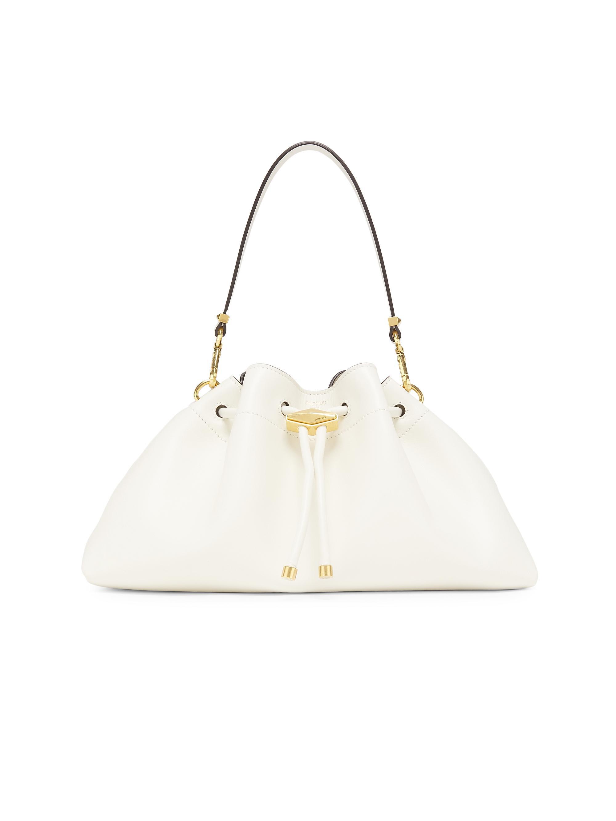 Jimmy Choo Women's The Cinch Leather Shoulder Bag - Latte Gold