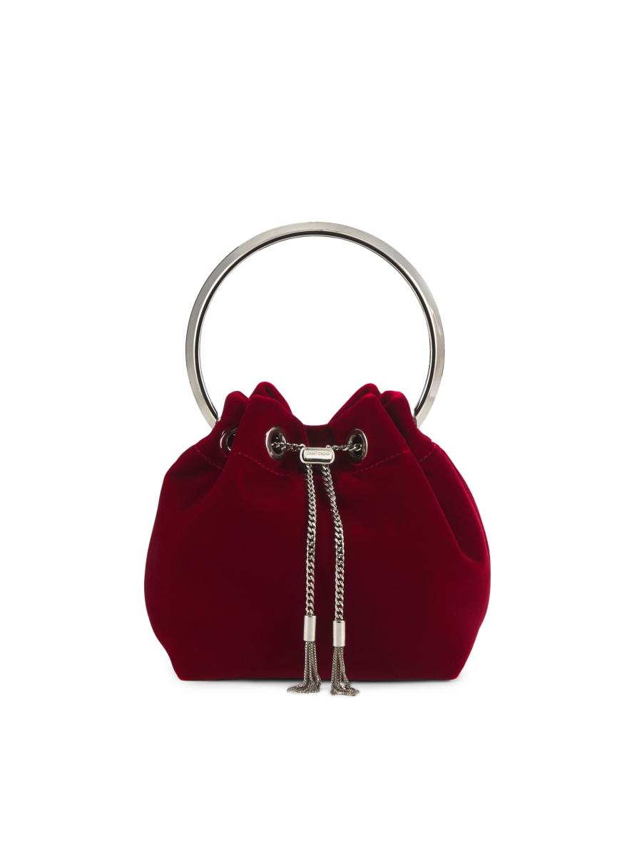 Jimmy Choo Bon Bon Velvet Top Handle Bag | Saks Fifth Avenue