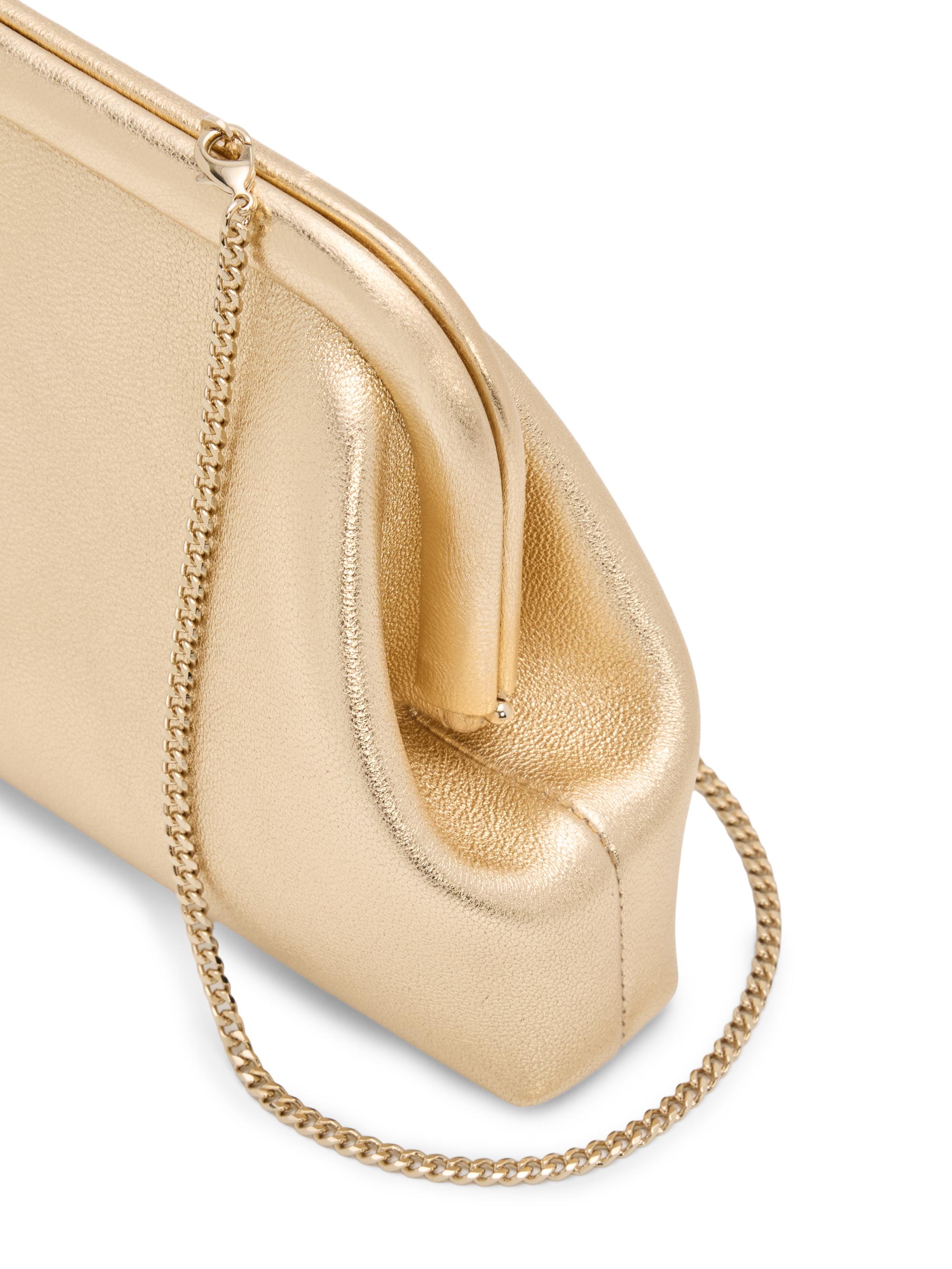 Jimmy Choo Skylar Metallic Leather Clutch | Saks Fifth Avenue