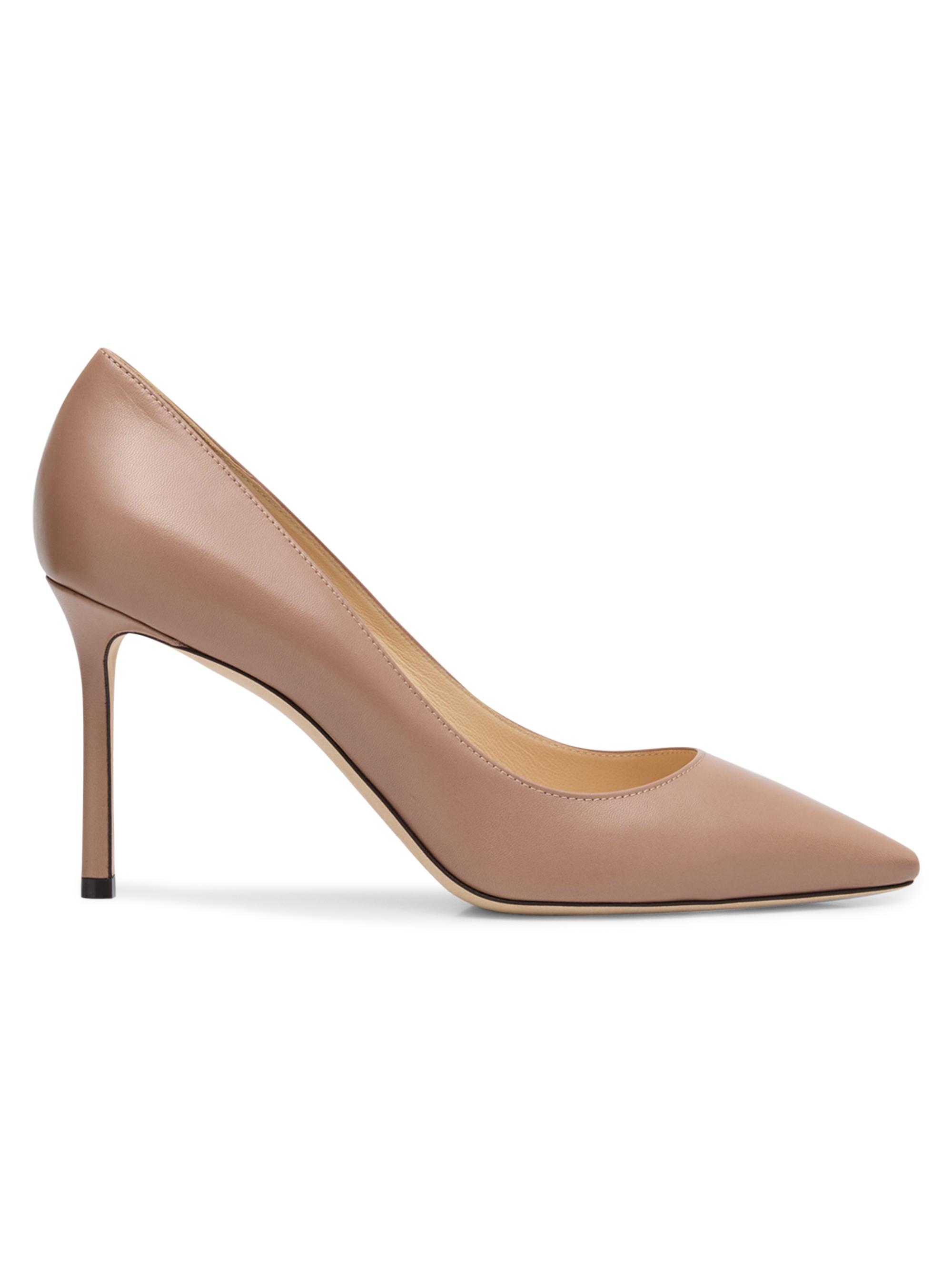 Jimmy Choo Women's Romy 85MM Leather Pumps - Beige