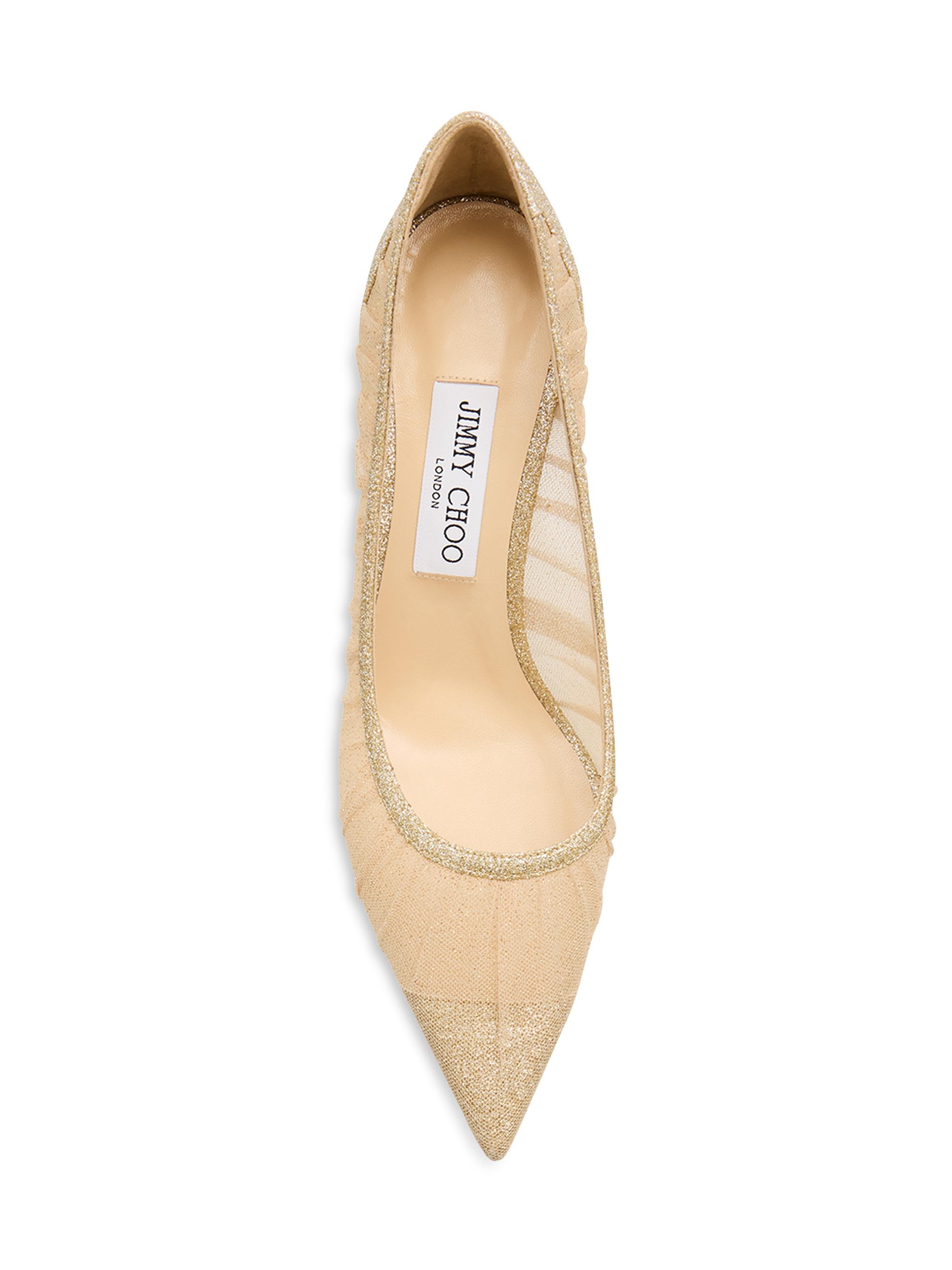 Jimmy Choo Love 85MM Glitter Tulle Pumps | Saks Fifth Avenue