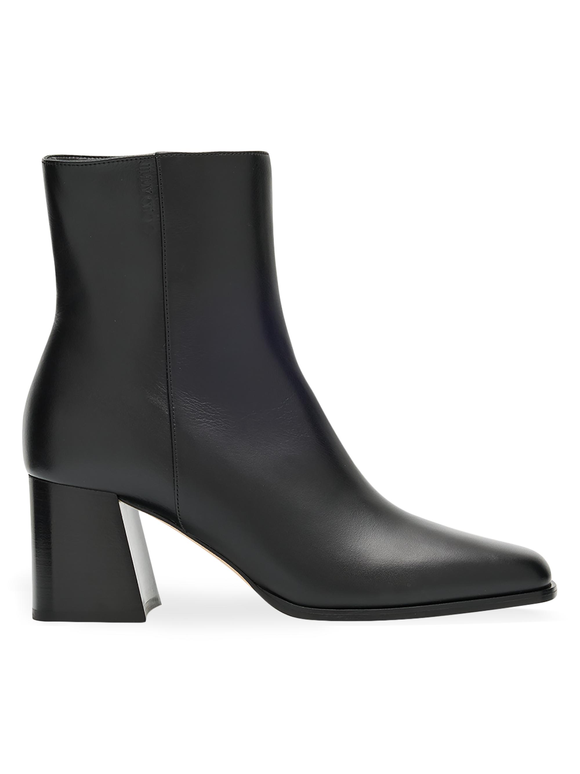 Jimmy Choo Women's Linne 65MM Leather Ankle Boots - Black