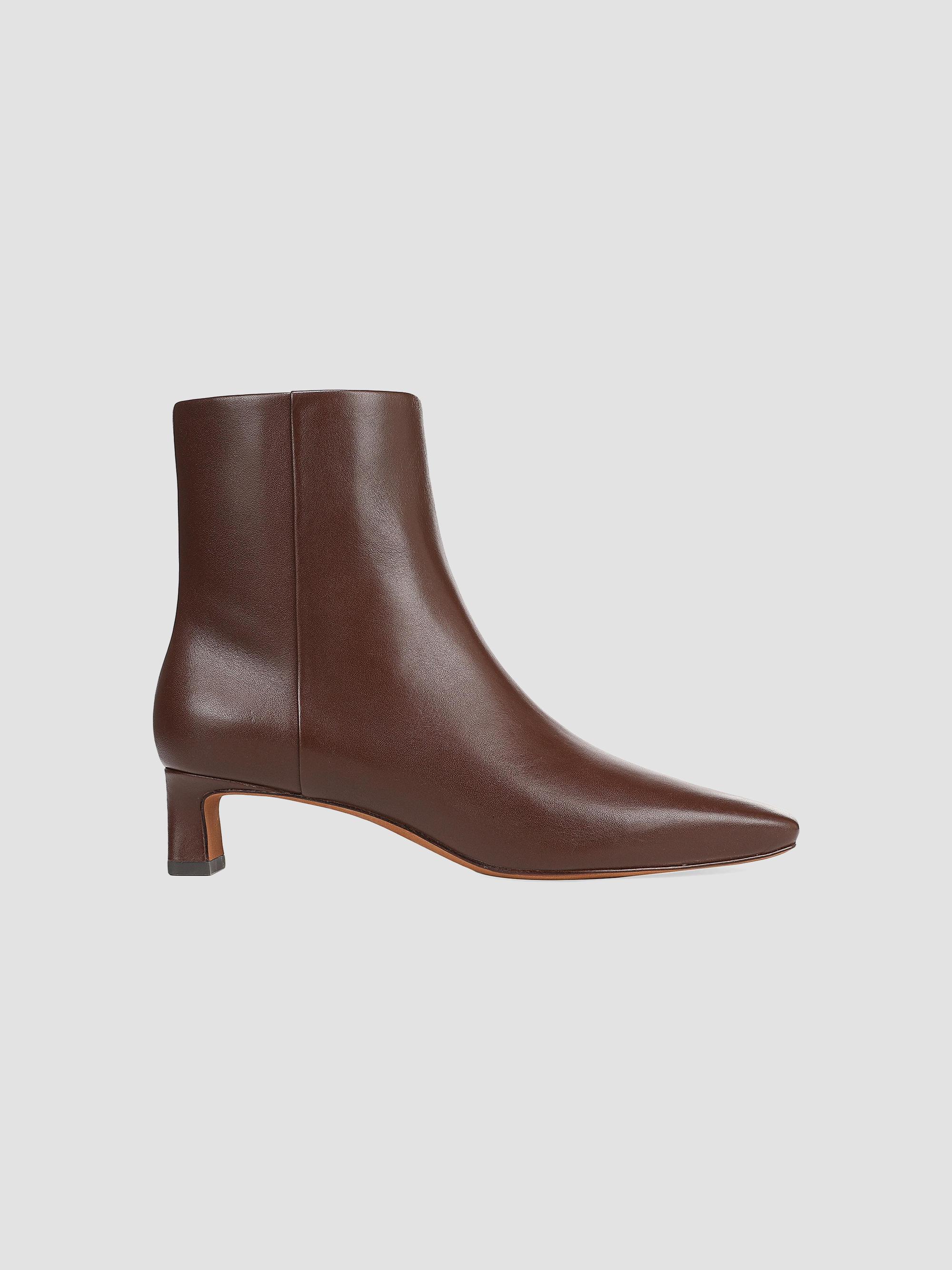 Vince Women's Harlan 40MM Leather Ankle Boots - Molton Brown | Thumbnail 5
