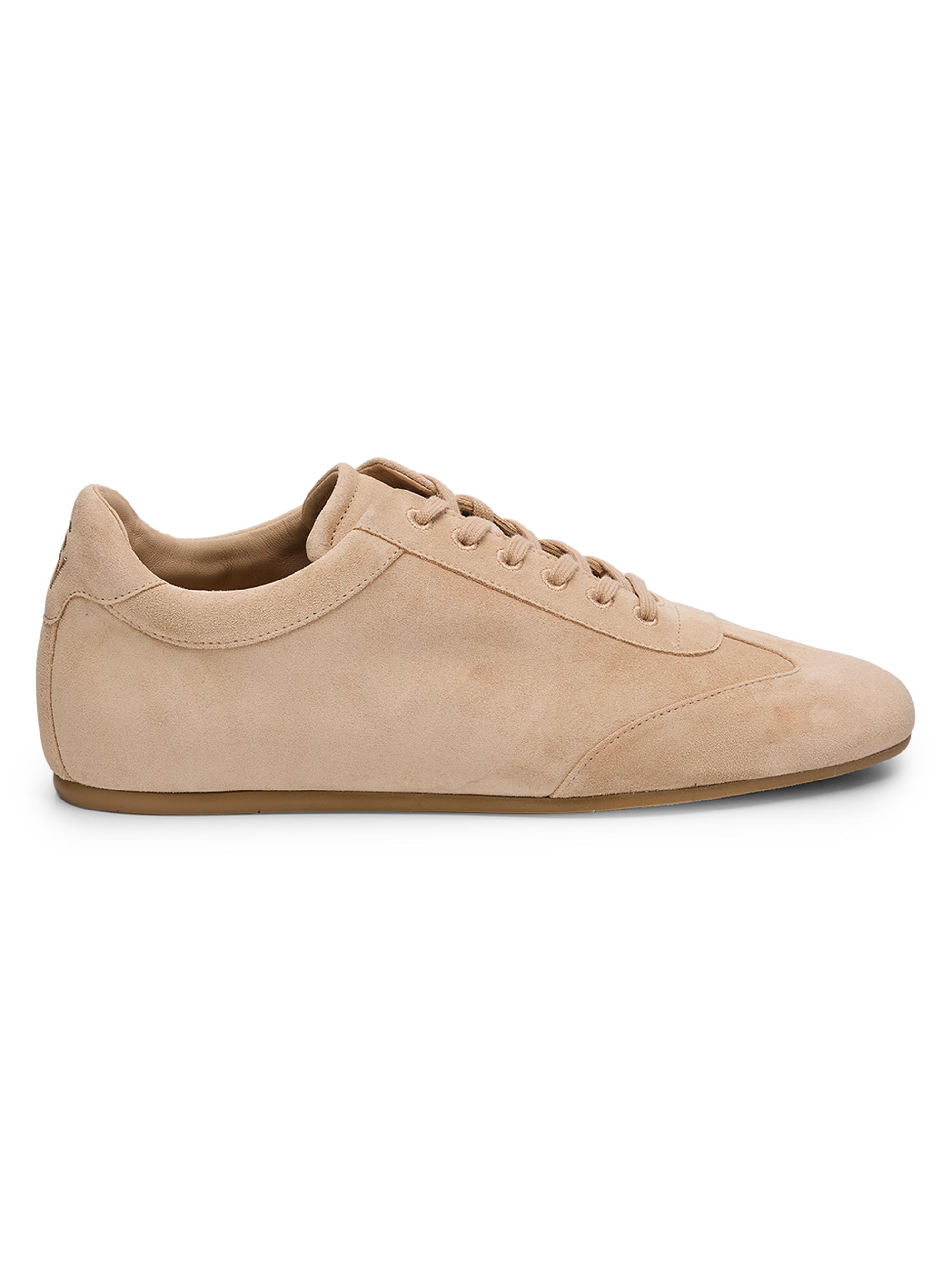 Stuart Weitzman Women's Cruz Low-Top Suede Sneakers - Beige