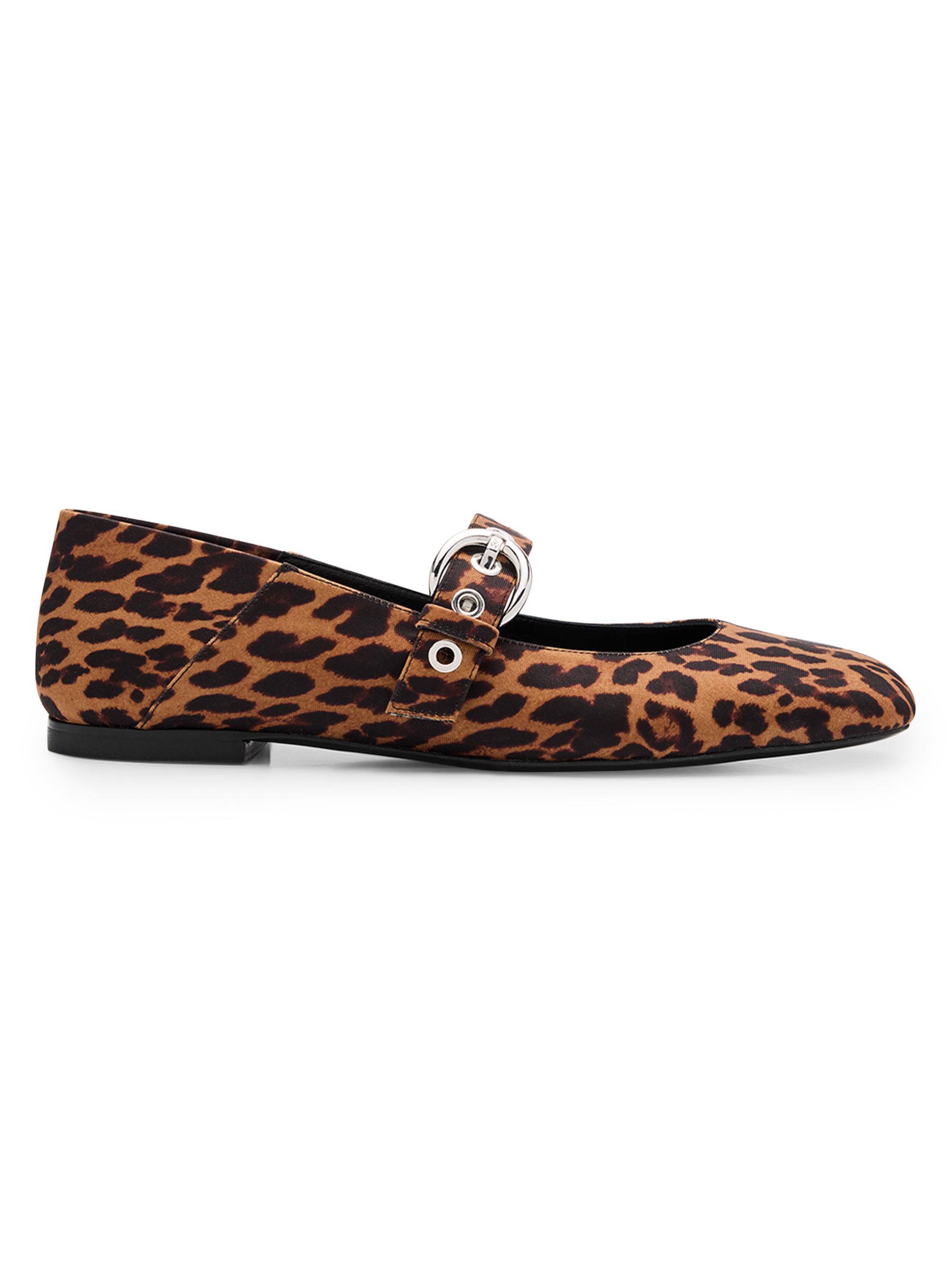 Stuart Weitzman Women's Supermoto Leopard-Print Mary Janes - Leopard