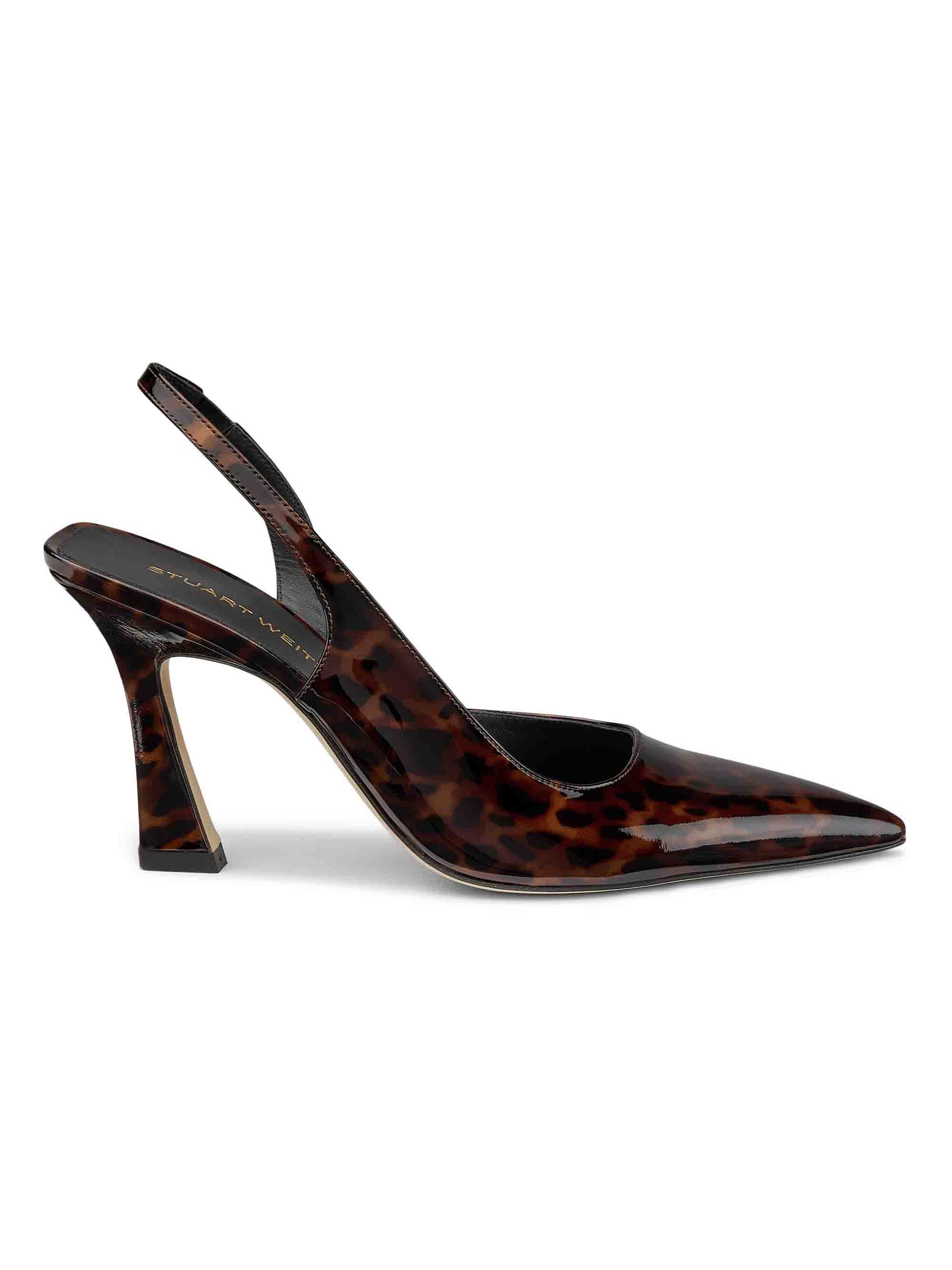 Stuart Weitzman Women's Vinnie 85MM Leather Pumps - Dark Brown