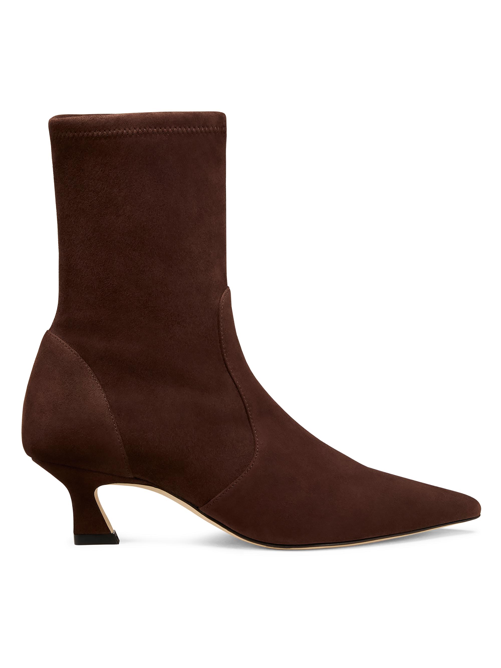Stuart Weitzman Women's Vinnie 50MM Suede Boots - Walnut