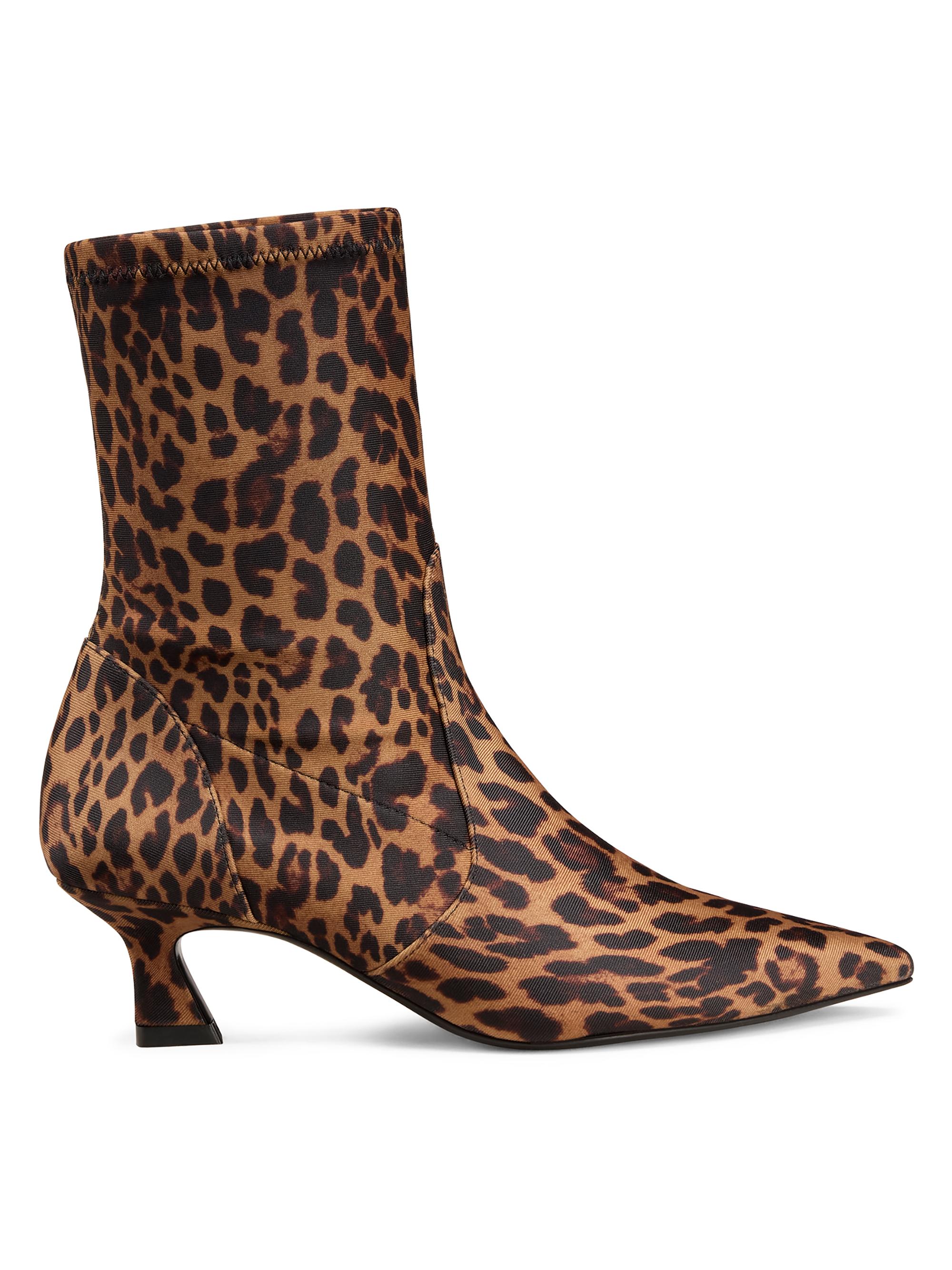 Stuart Weitzman Women's Vinnie 50MM Leopard-Print Boots - Classic