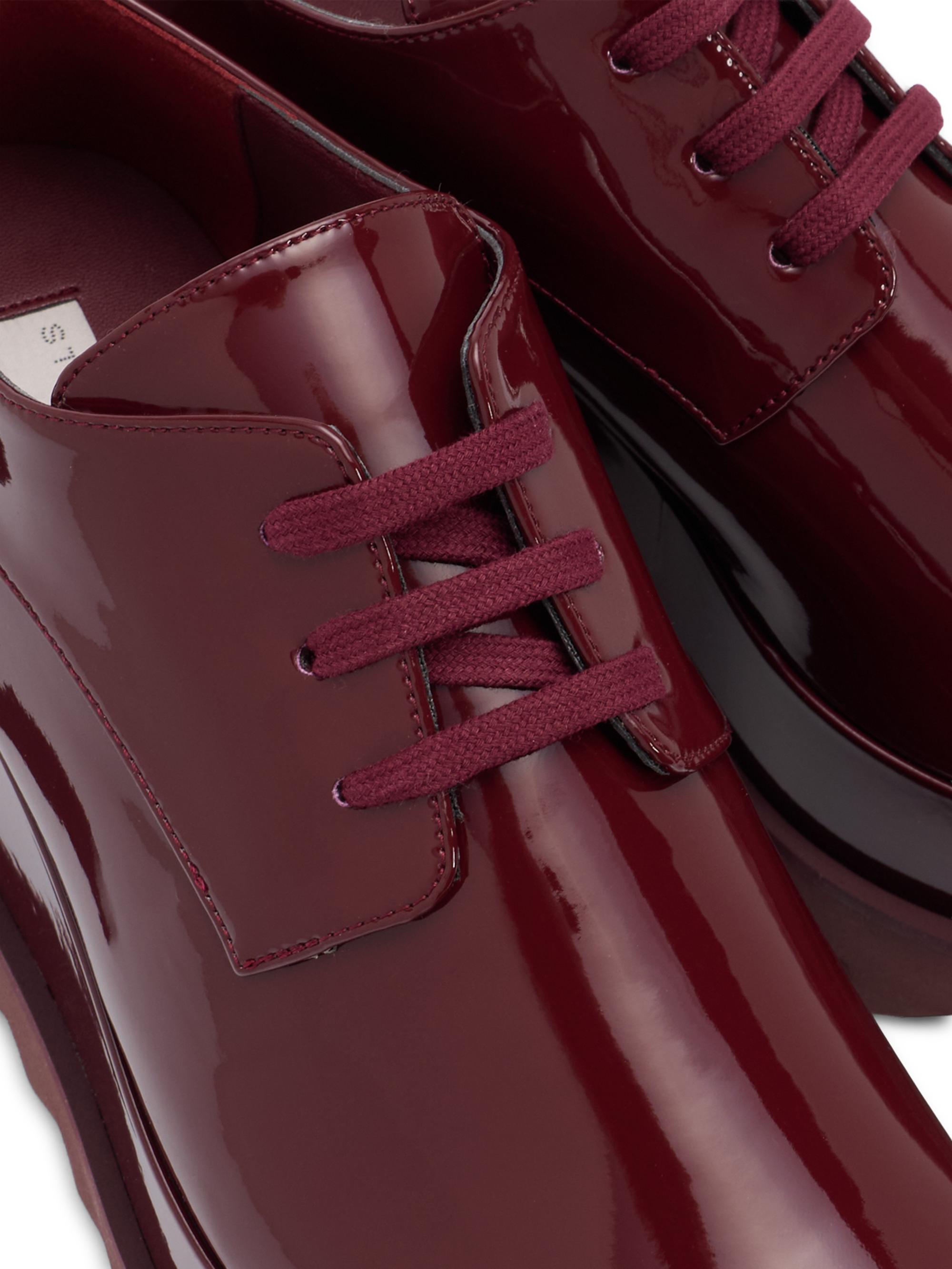 Stella McCartney Elyse 80MM Lace-Up Platform Loafers | Saks Fifth