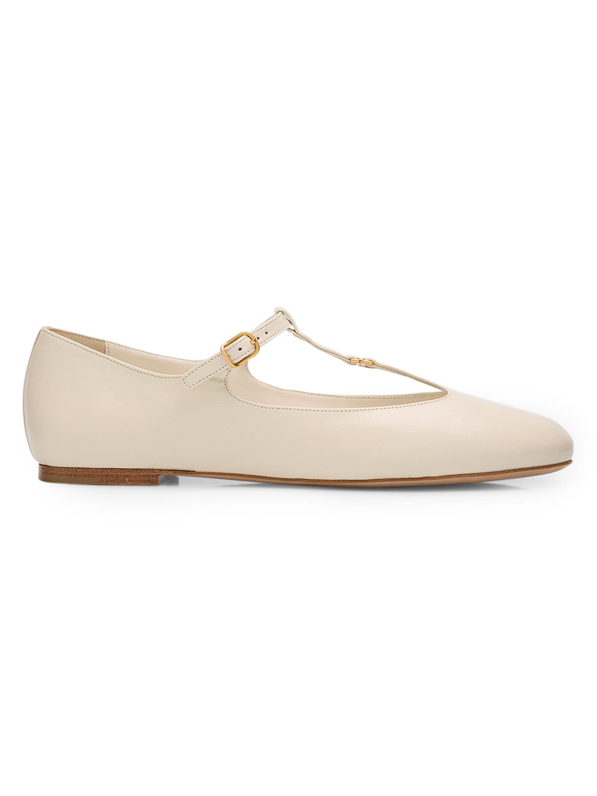 Chloé Women's Marcie Patent Leather Mary Janes - Eggshell