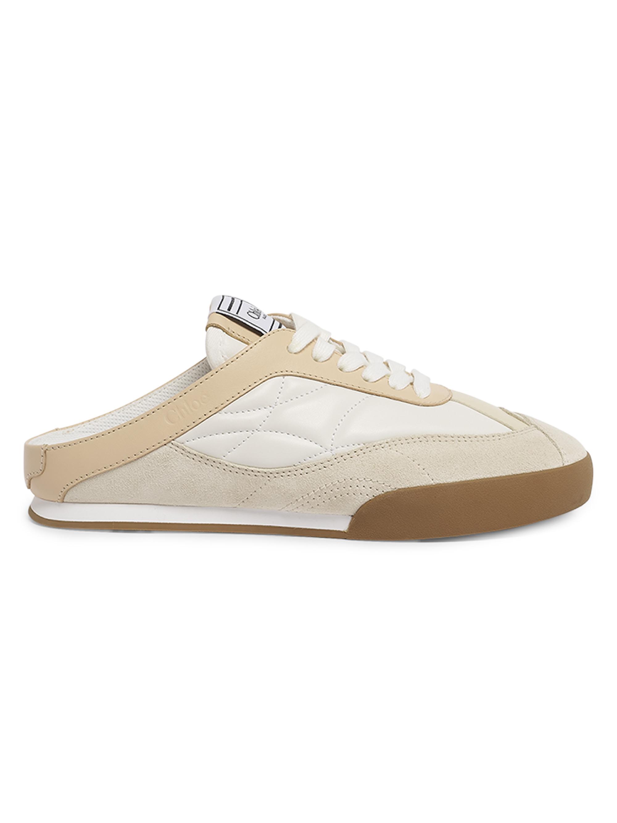 Chloé Women's Kick Leather-Suede Mule Sneakers - Pink