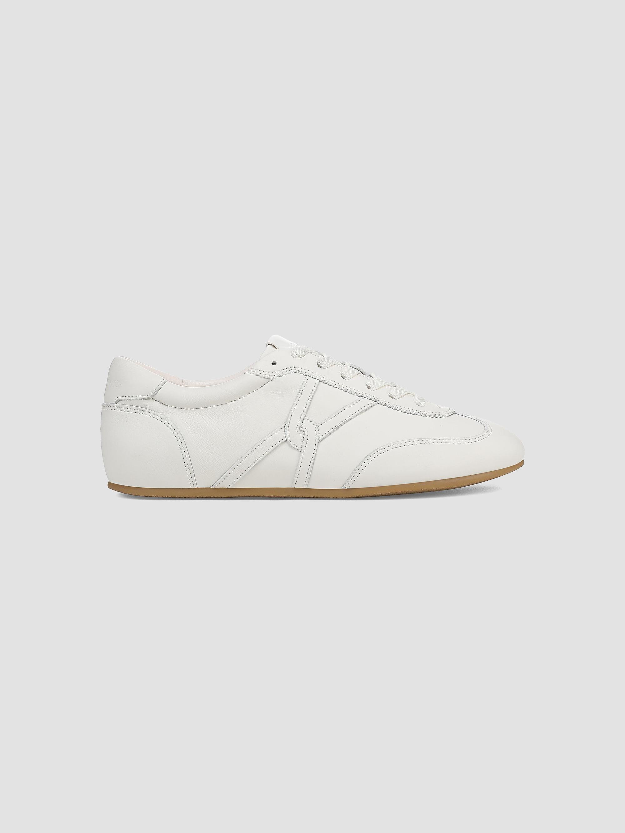 Veronica Beard Women's Riviera Logo Leather Low-Top Sneakers - Coconut | Thumbnail 5