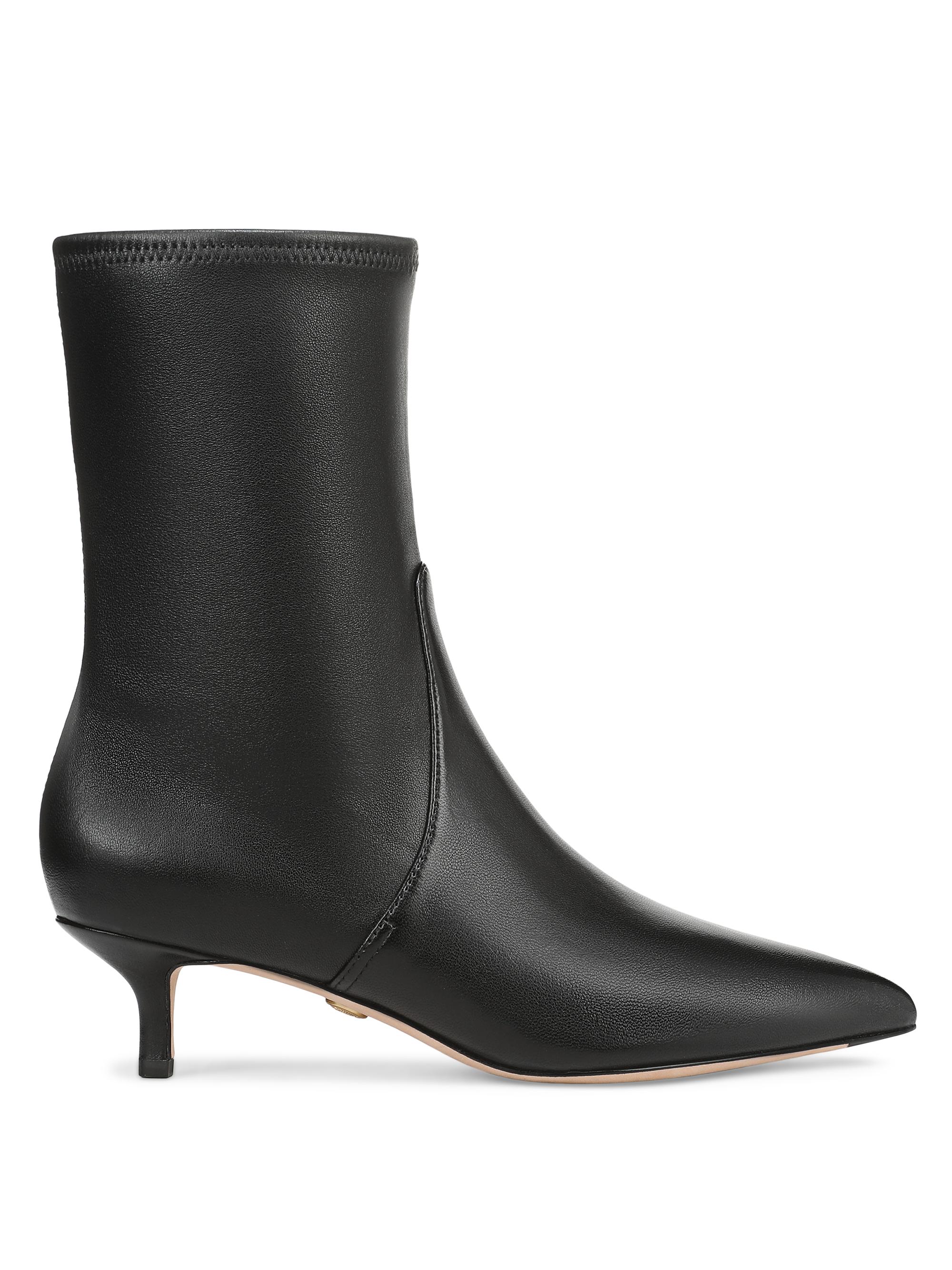 Veronica Beard Women's Lisa 45MM Leather Booties - Black