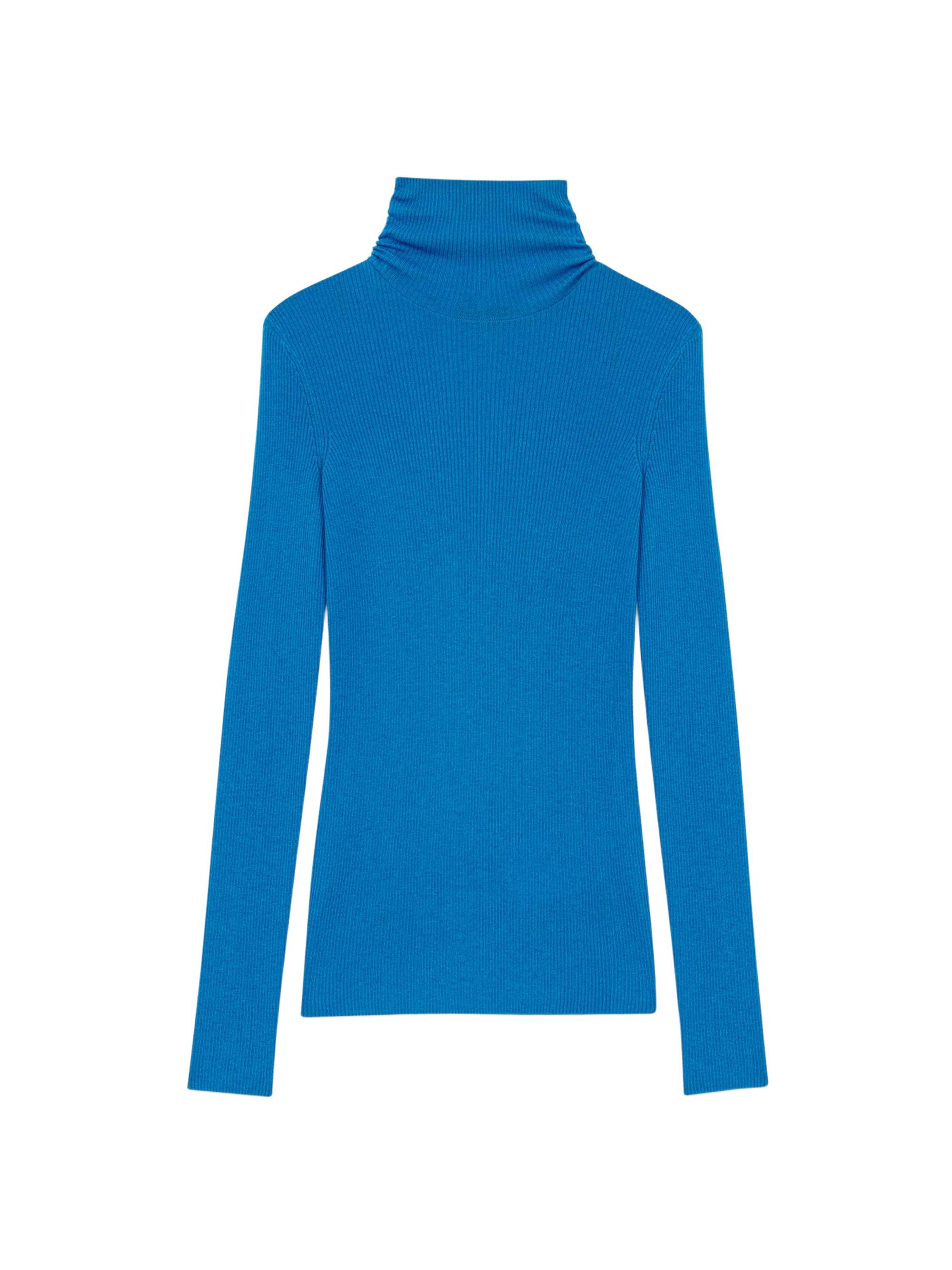 Maje Women's Second Skin Roll Neck Jumper - Black