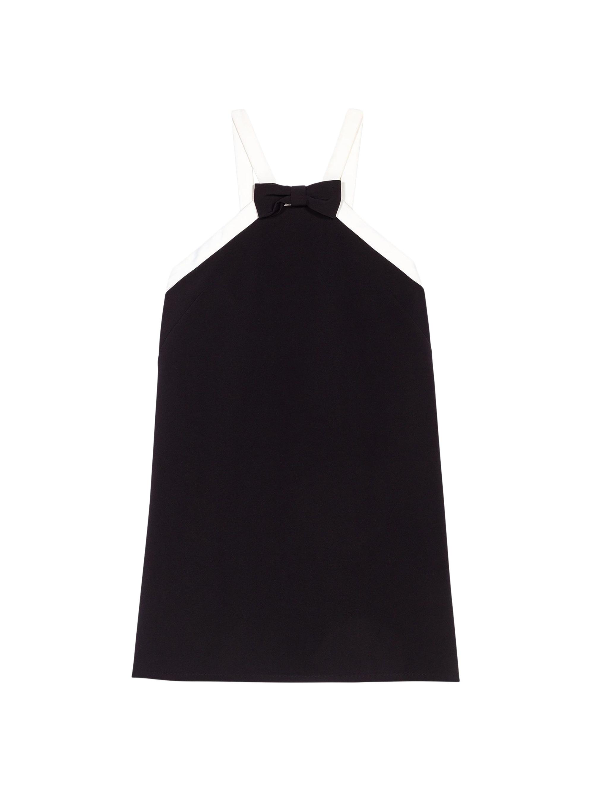 Maje Women's Heavy Crepe Tuxedo Dress - Black White