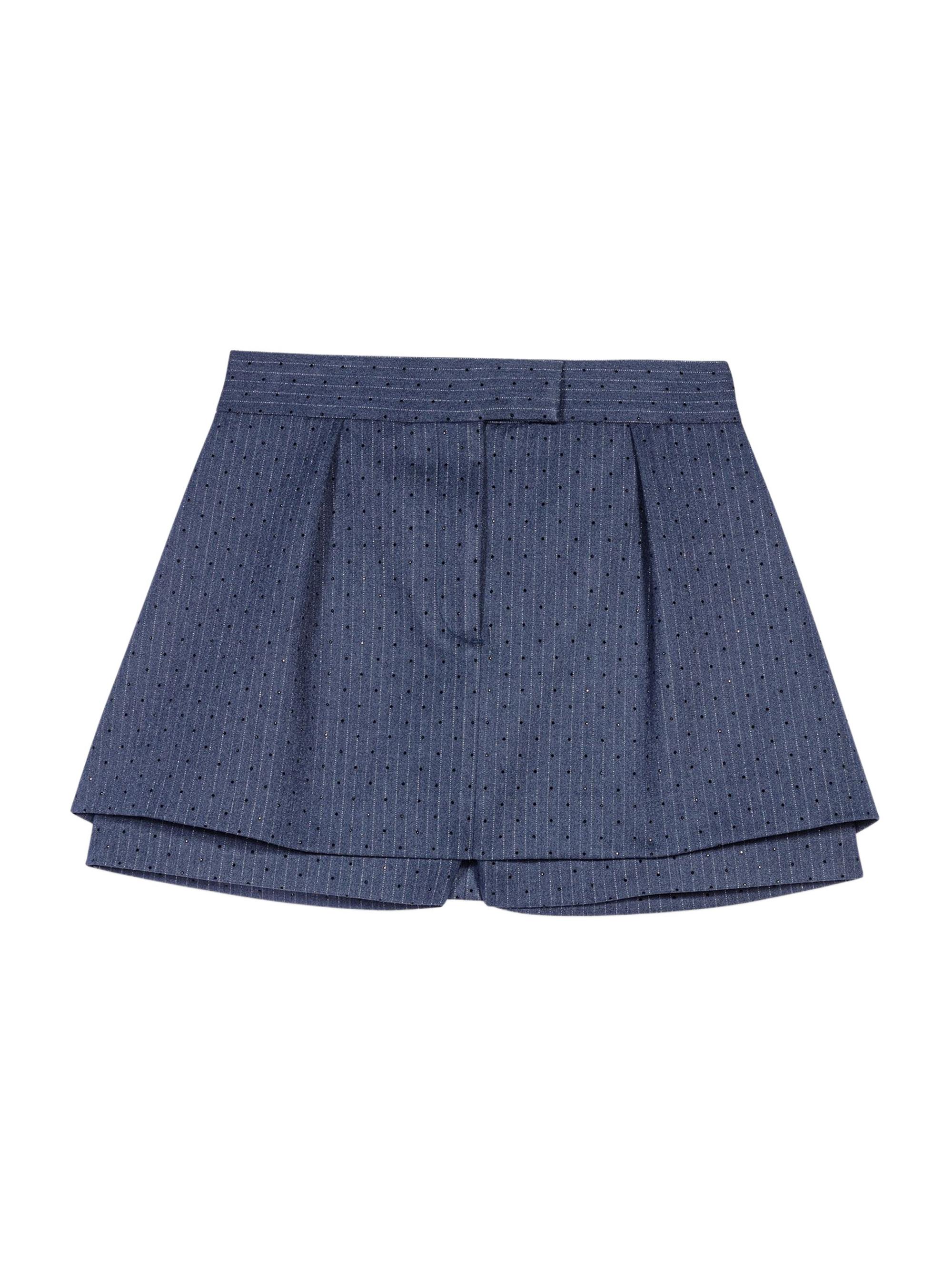 Maje Women's Rhinestone Shorts - Blue